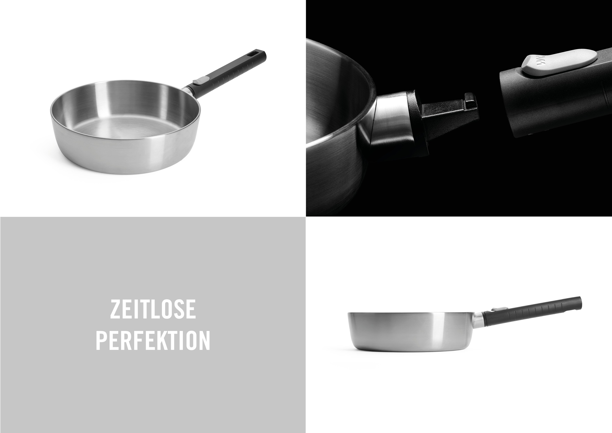 WOLL Schmorpfanne »Logic Steel«, Edelstahl 18/10, (1 tlg.), 5-Schicht-Aufbau
