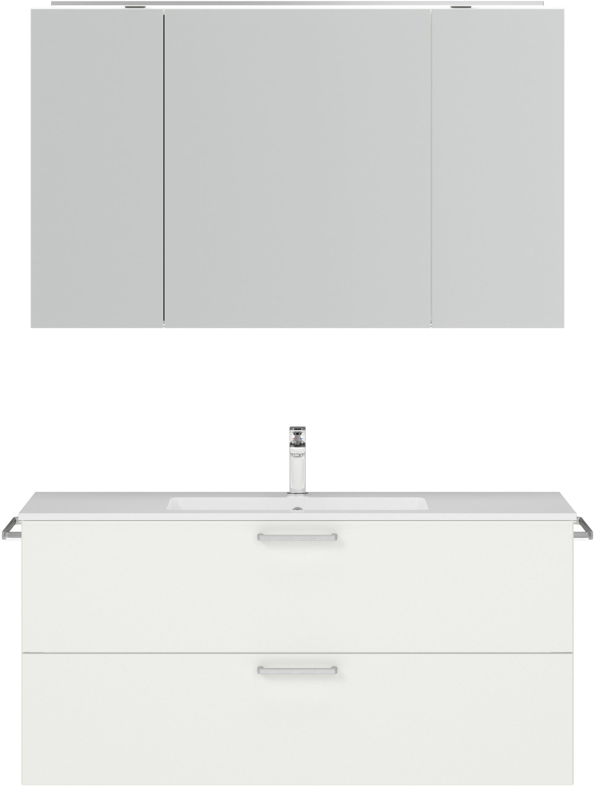 nobilia® Badmöbel-Set »Tolvina«, (2 St., vormontiert, mit Soft-Close), inkl günstig online kaufen