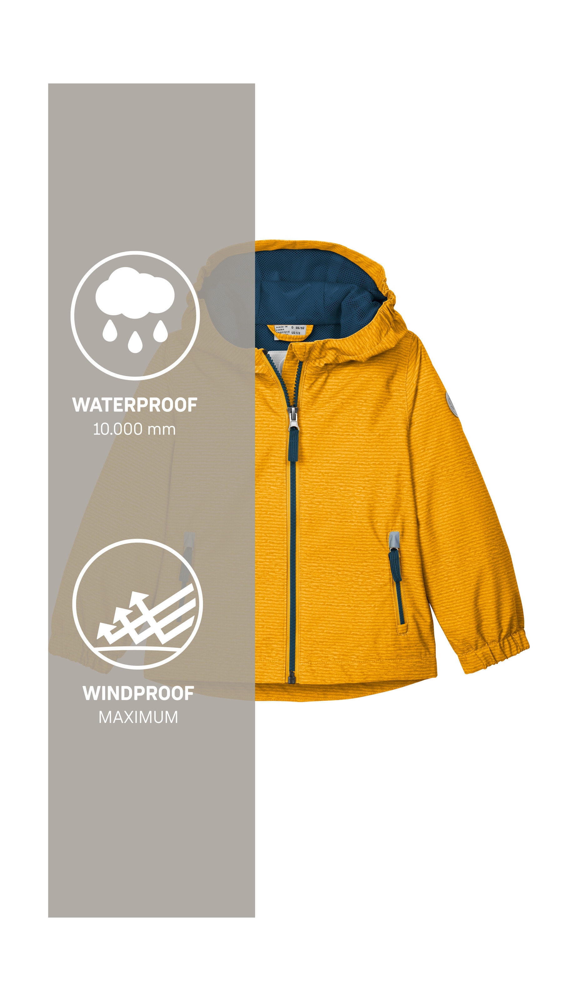 first instinct by killtec Funktionsjacke »FIOS 6 MNS JCKT« Wasser- und winddichte Kinderjacke, verlängerbare Ärmeln