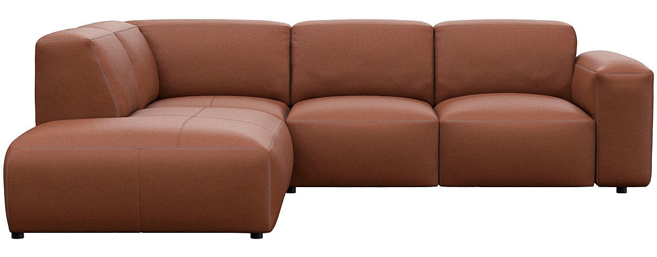 FLEXLUX Ecksofa »Lucera, super bequem durch hochwertigen Sitzaufbau mit Kaltschaum«, modern & anschmiegsam, L-Form, Designsofa