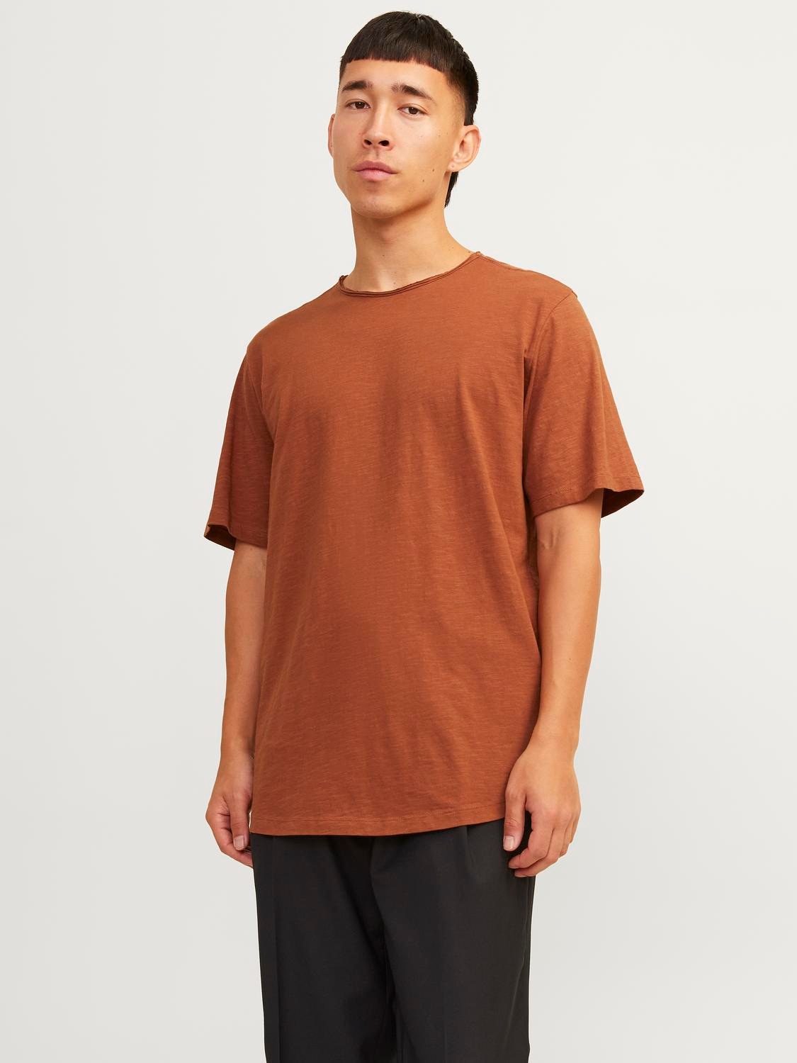 Jack & Jones Rundhalsshirt »JJEBASHER TEE O-NECK SS NOOS« mit Rundhalsausschnitt