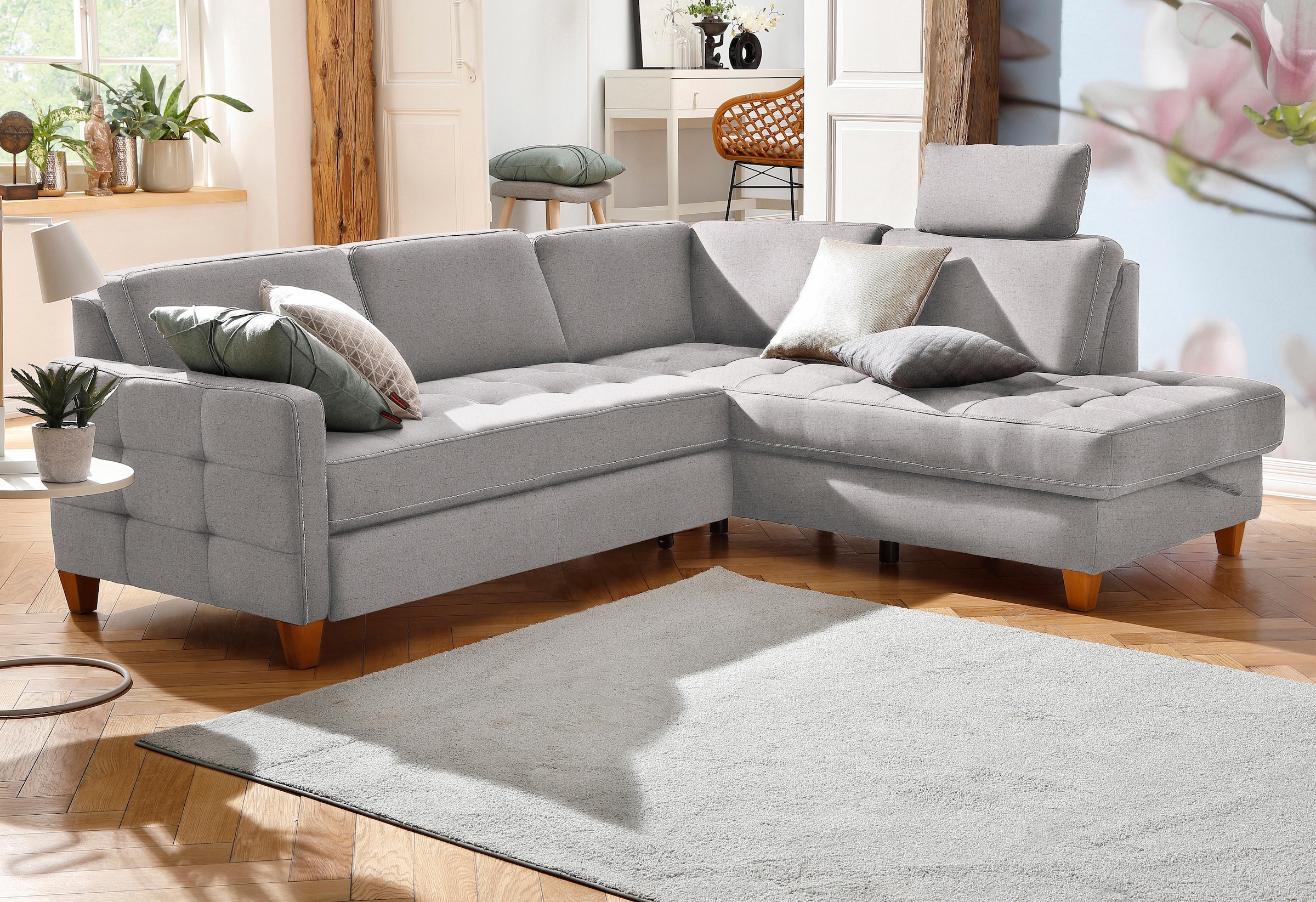 Bettfunktion Ecksofa wahlweise »Earl«, online bestellen mit Bettkasten affaire Bettfunktion Home oder mit auch