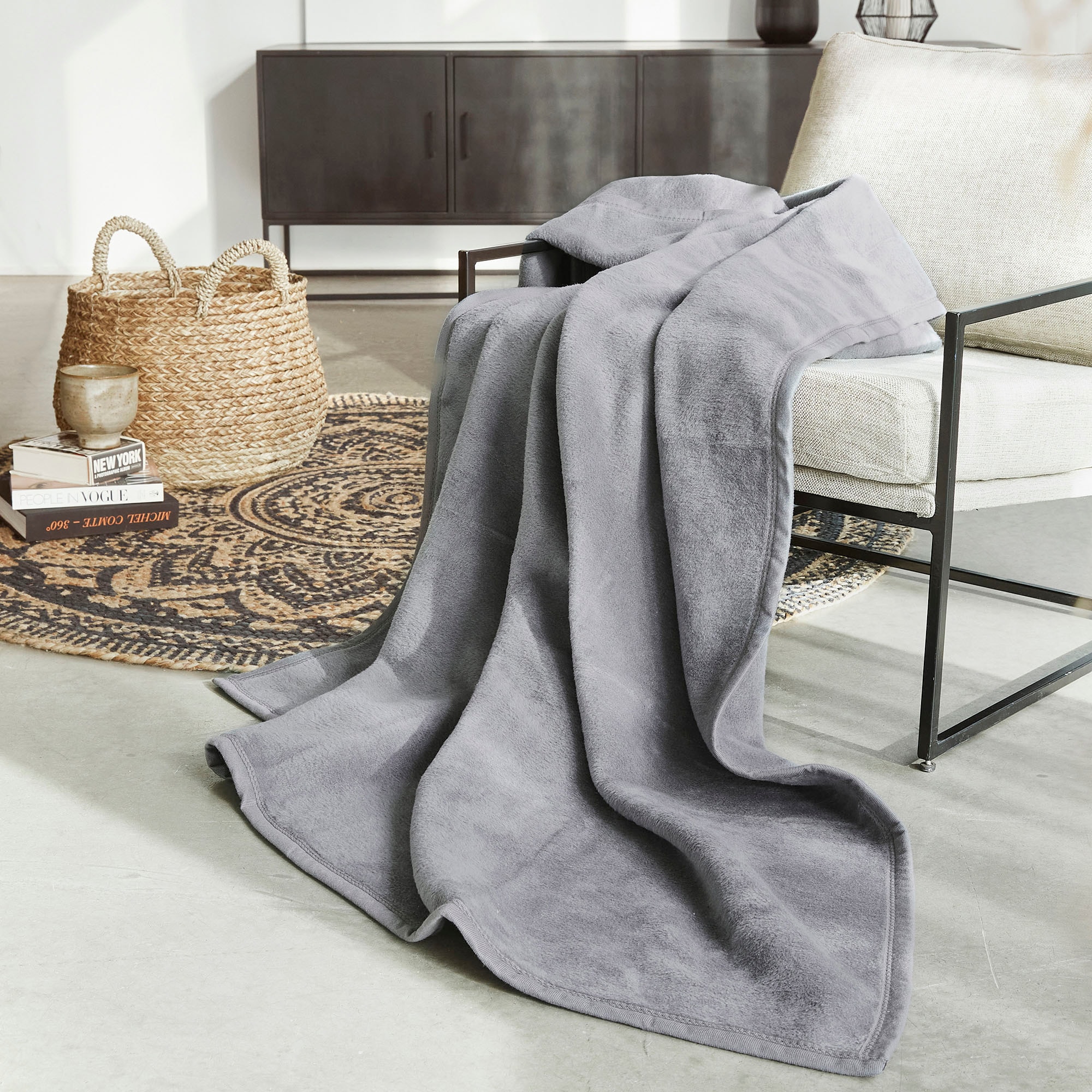 IBENA Kniedecke »Uni Kniedecke Luxus«, unifarbenes Design