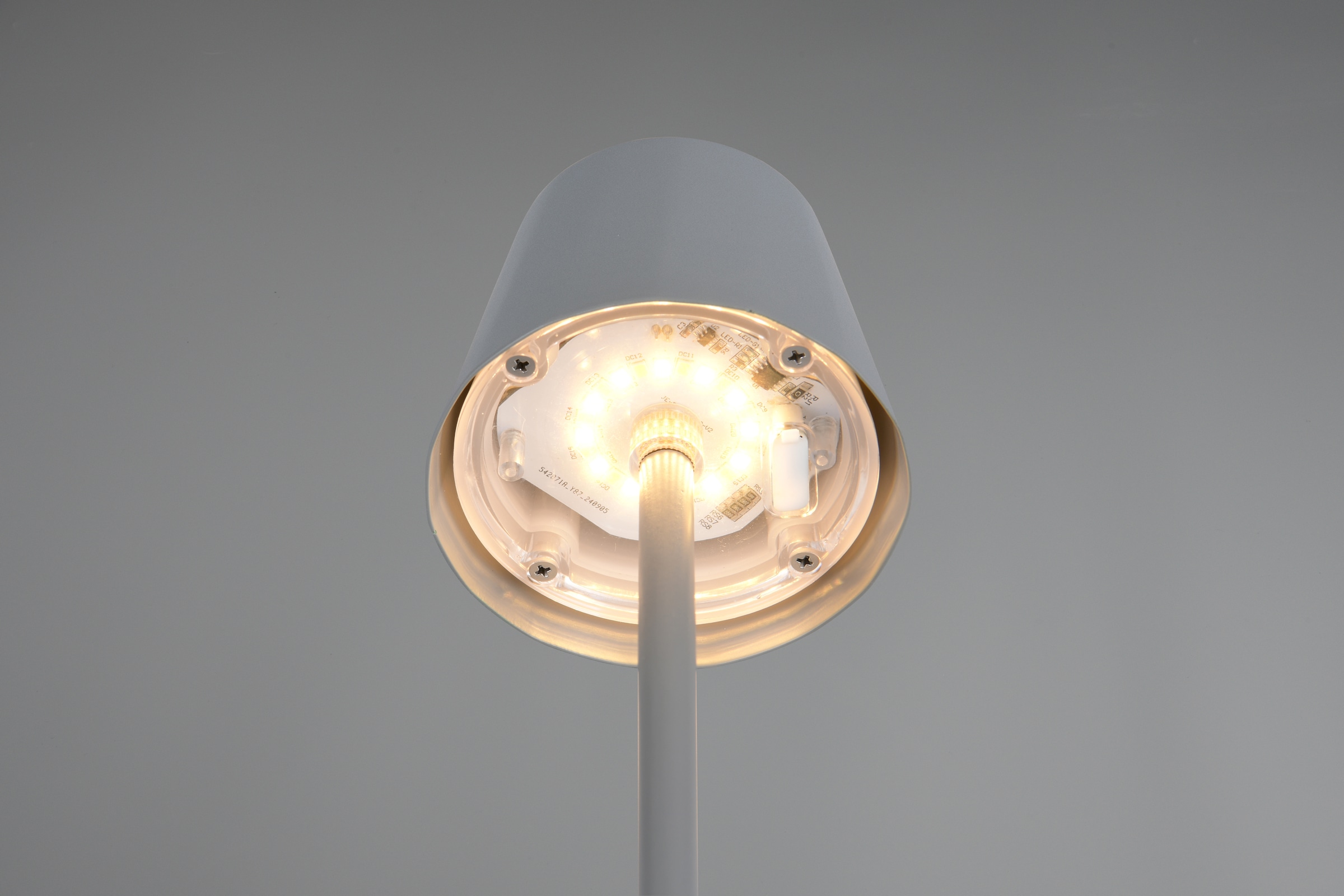 REALITY Leuchten LED Tischleuchte »DIAZ, Outdoor Akku Tischlampe Höhe 21 cm Ø 8,5 cm, IP44, Touchdimmer«, 1 flammig, Leuchtmittel LED-Board | LED fest integriert, CCT Lichtfarbe einstellbar 2700-6500K, 160 Lumen, 1,6W, USB Anschluss