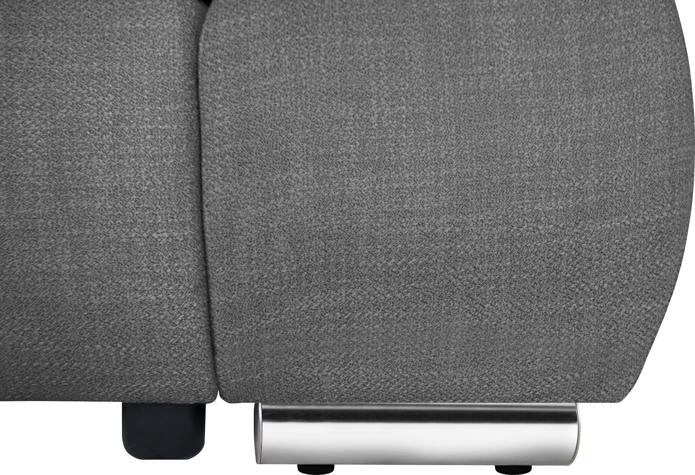 Home affaire Ecksofa »Acra L-Form«, mit Bettfunktion und Bettkasten, in Mattenoptik