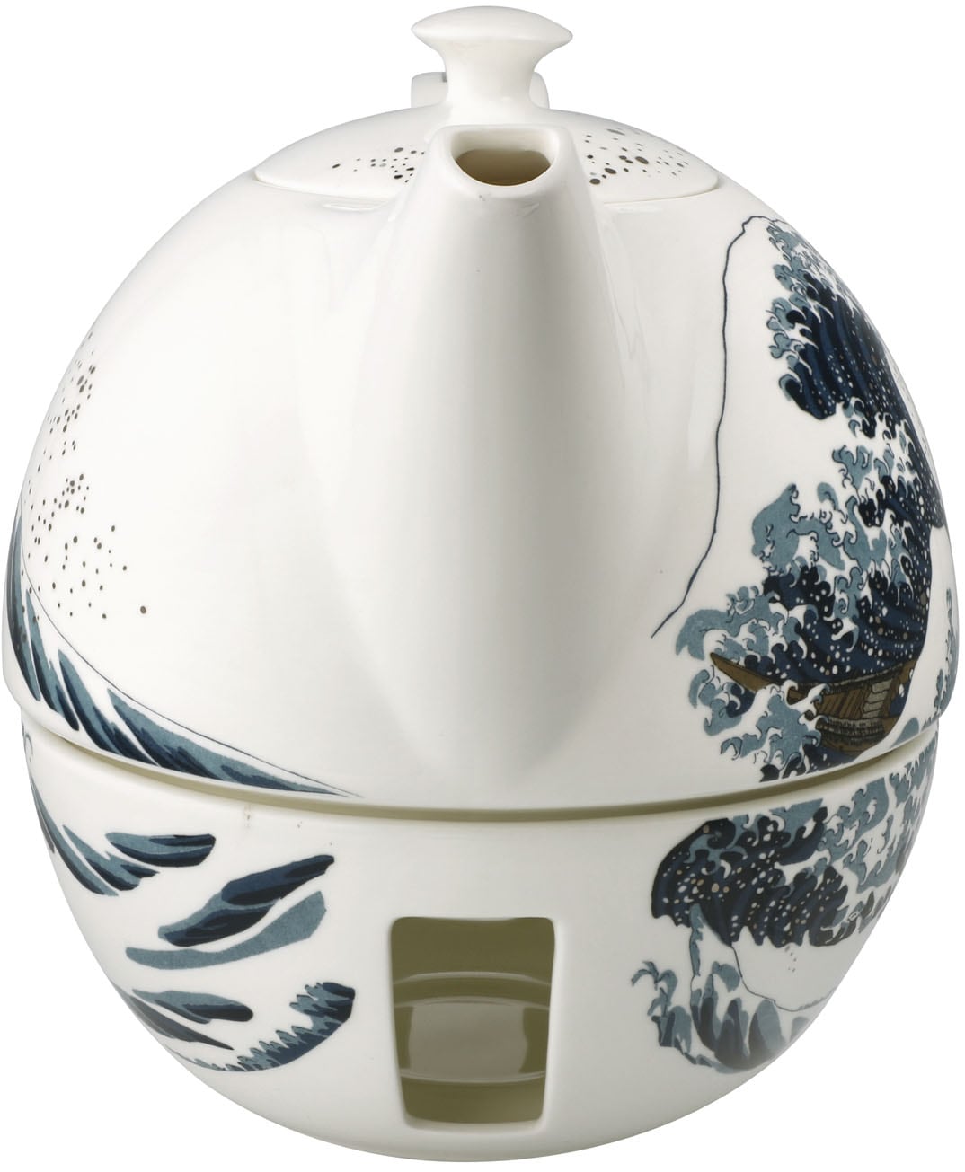 Goebel Kanne »Teekanne mit Stövchen Hokusai- Die Große Welle« 1 Stk. tlg.