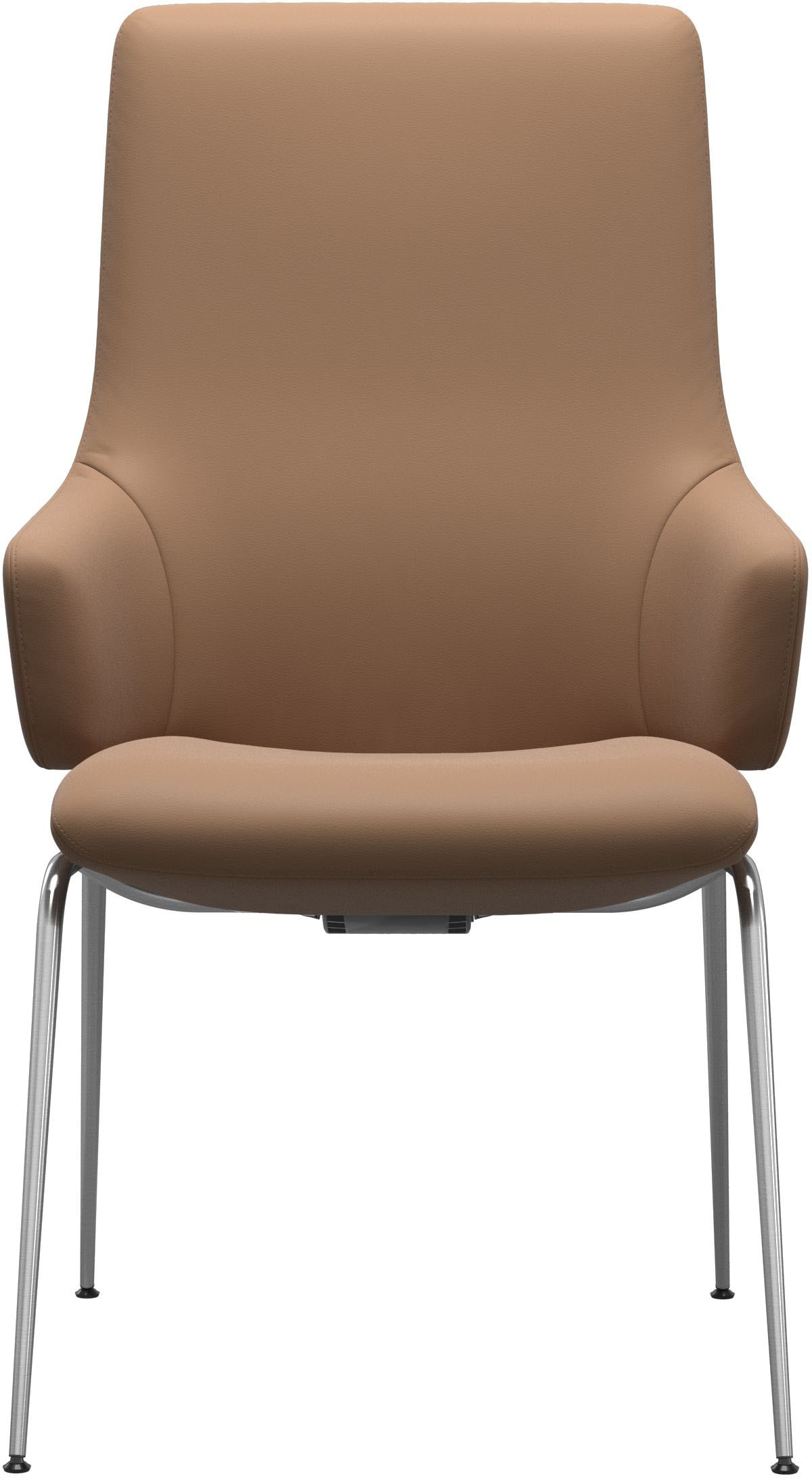 Stressless® Polsterstuhl »Laurel«, Leder BATICK, High Back mit Armlehne, Größe L, mit Beinen aus Stahl in Chrom