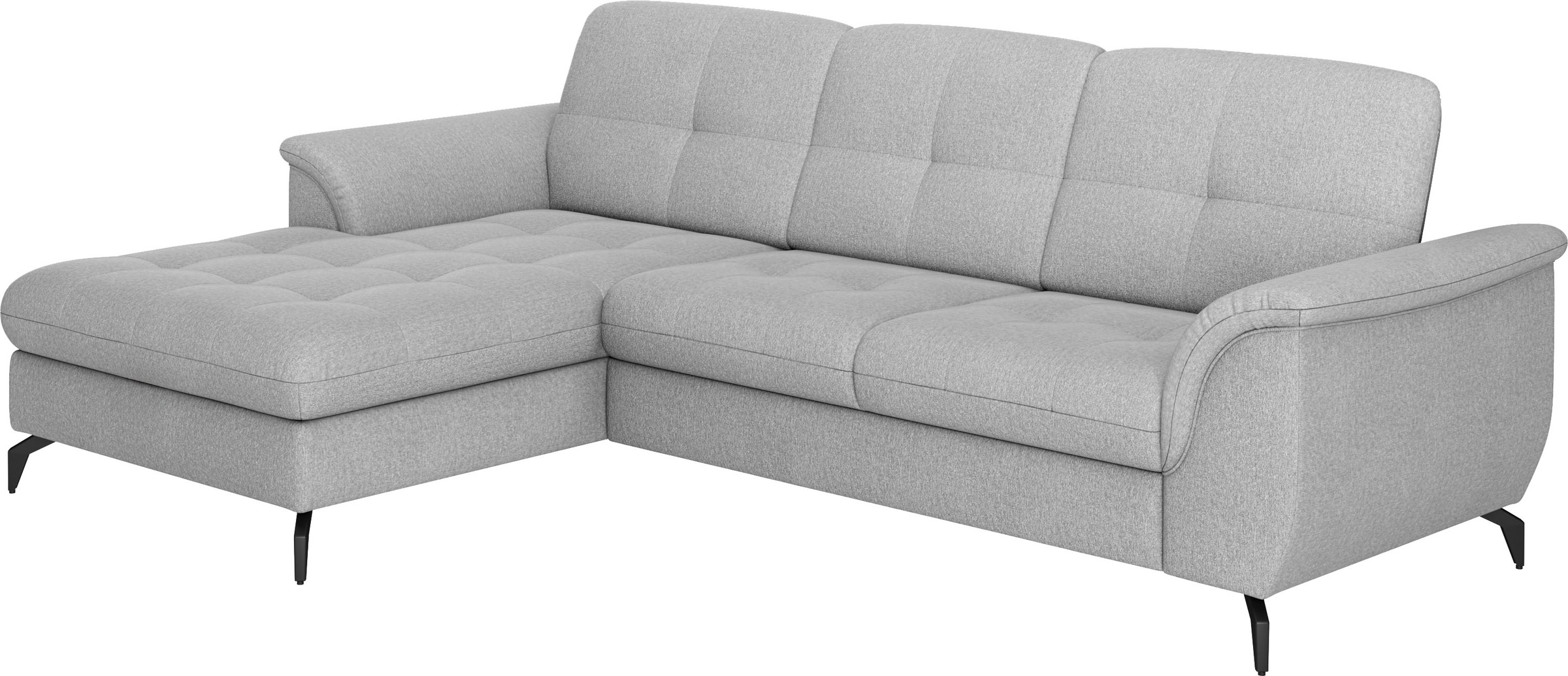 sit&more Ecksofa »Zora L-Form«, wahlweise mit Bettfunktion und Bettkasten