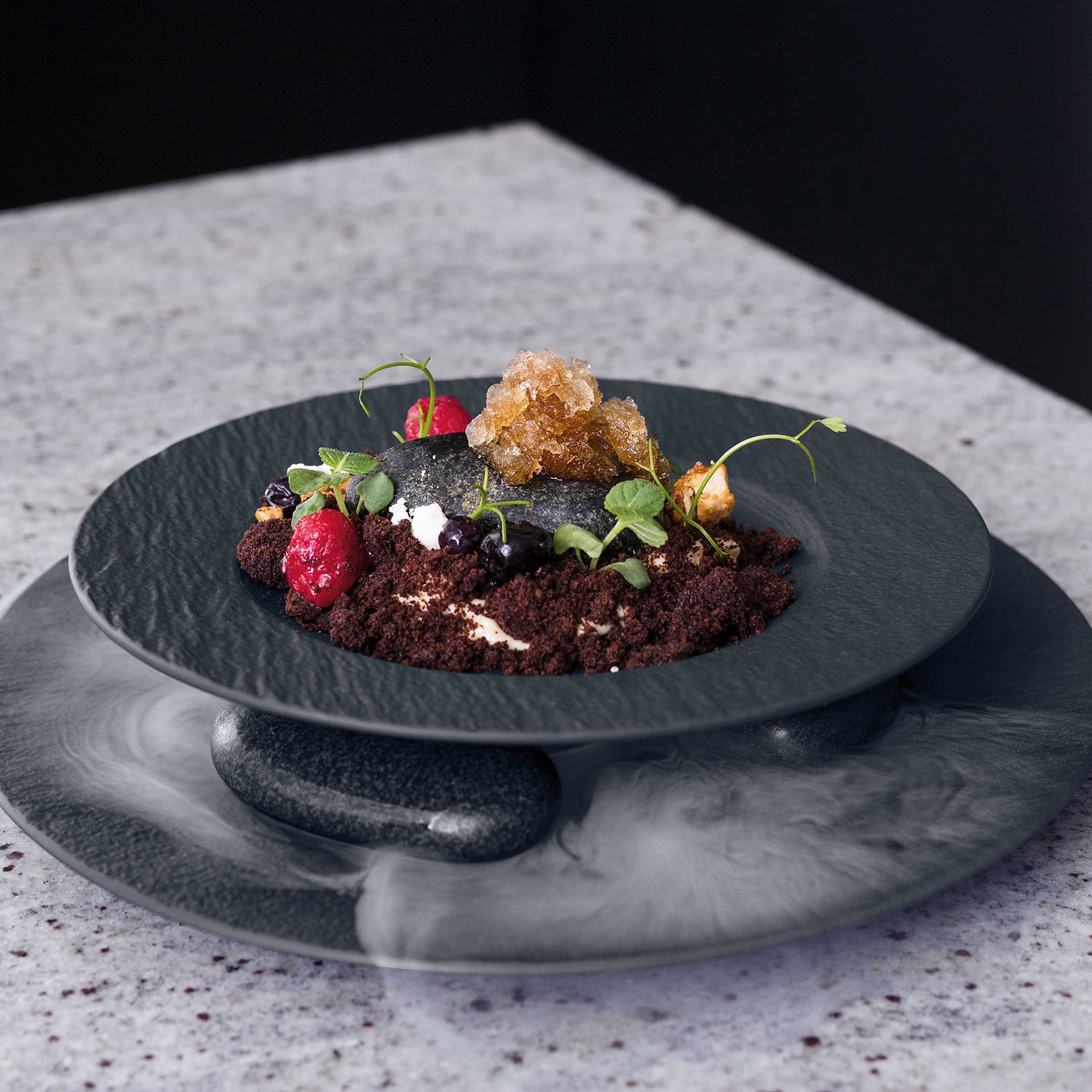 Villeroy & Boch Geschirr-Set »Manufacture Rock Pastaset« Durchgefärbtes Premium Porzellan
