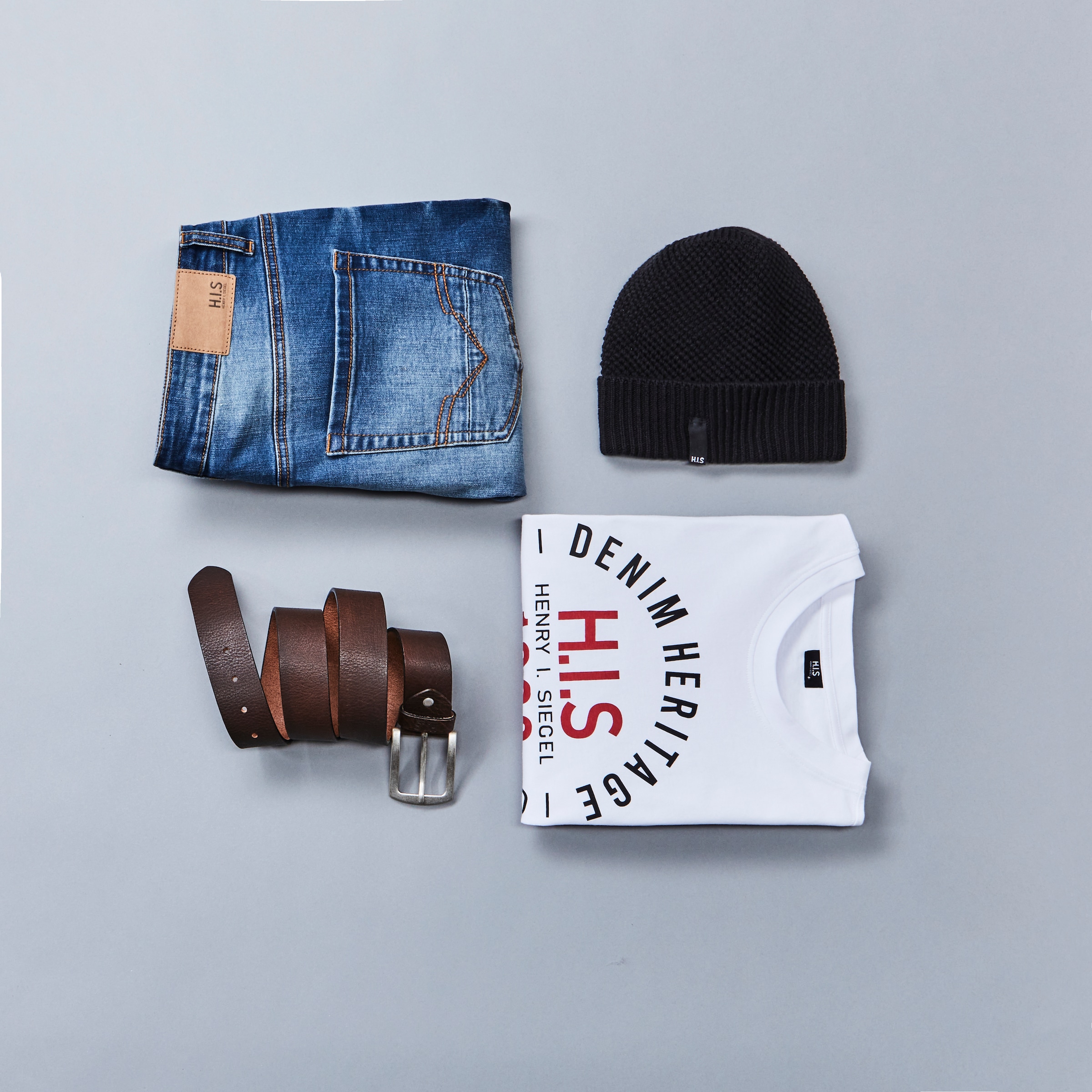 H.I.S Straight-Jeans »DIX«, gerade Beinform, niedrige Leibhöhe, Used-Waschung
