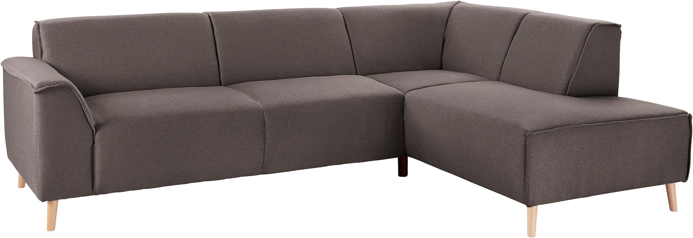 andas Ecksofa »Janek Scandic Design, elegant und zeitlos, L-Form« mit Feder günstig online kaufen