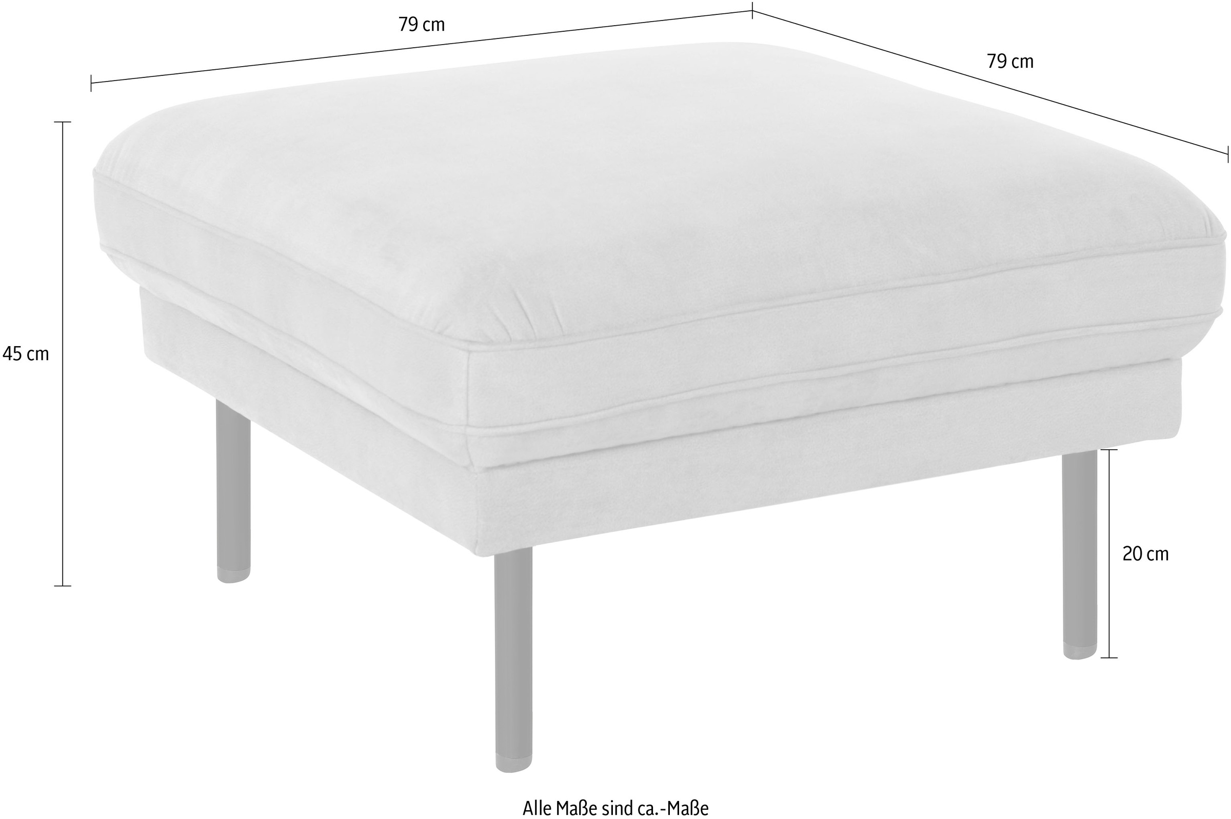 OTTO home Hocker »Nordfyn« edles Design in 3 Bezugsqualitäten, Design by Morten Georgsen