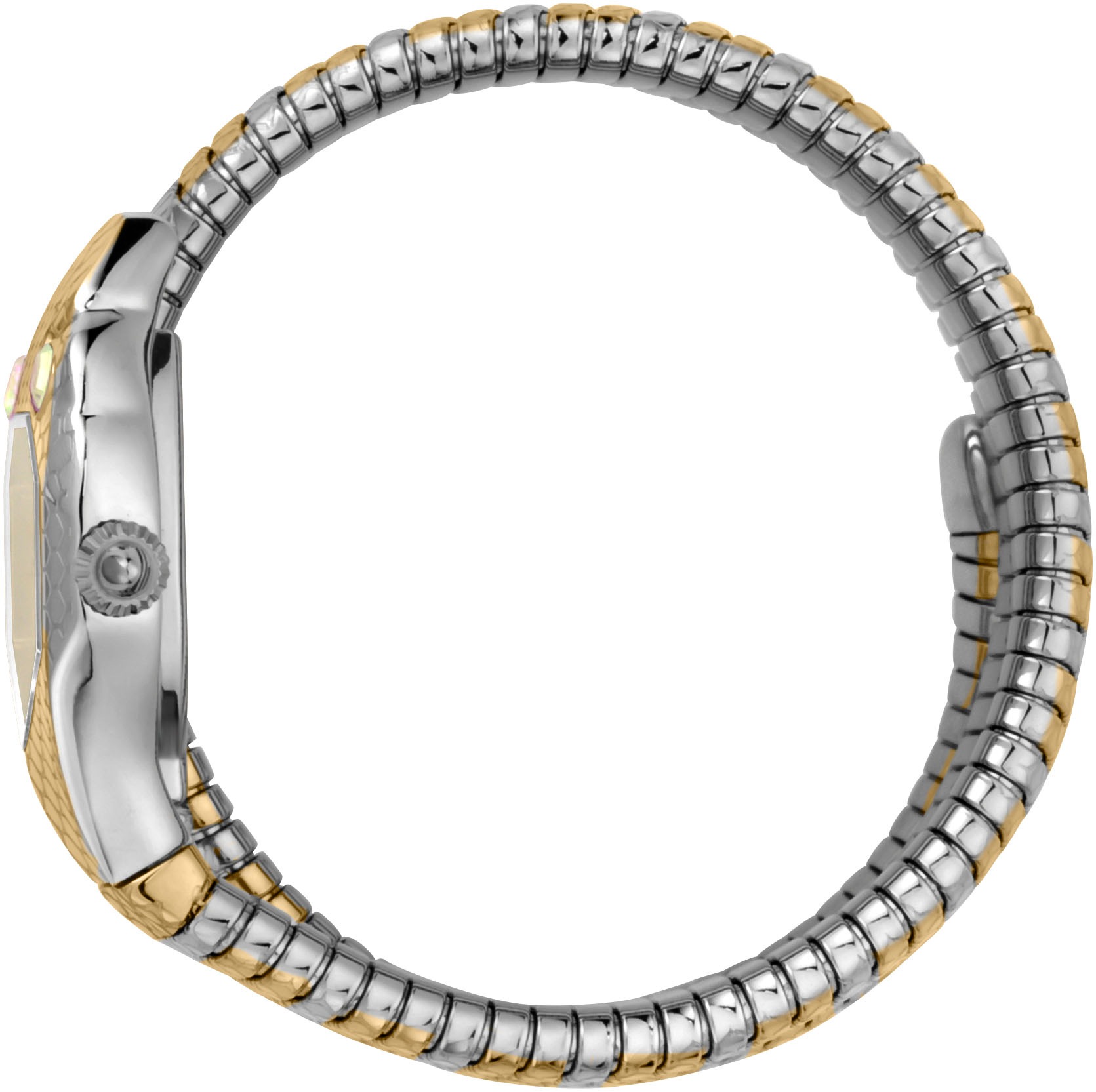 Just Cavalli Time Quarzuhr »Serpente doppio«, Damenuhr, Armbanduhr, Edelstahlarmband