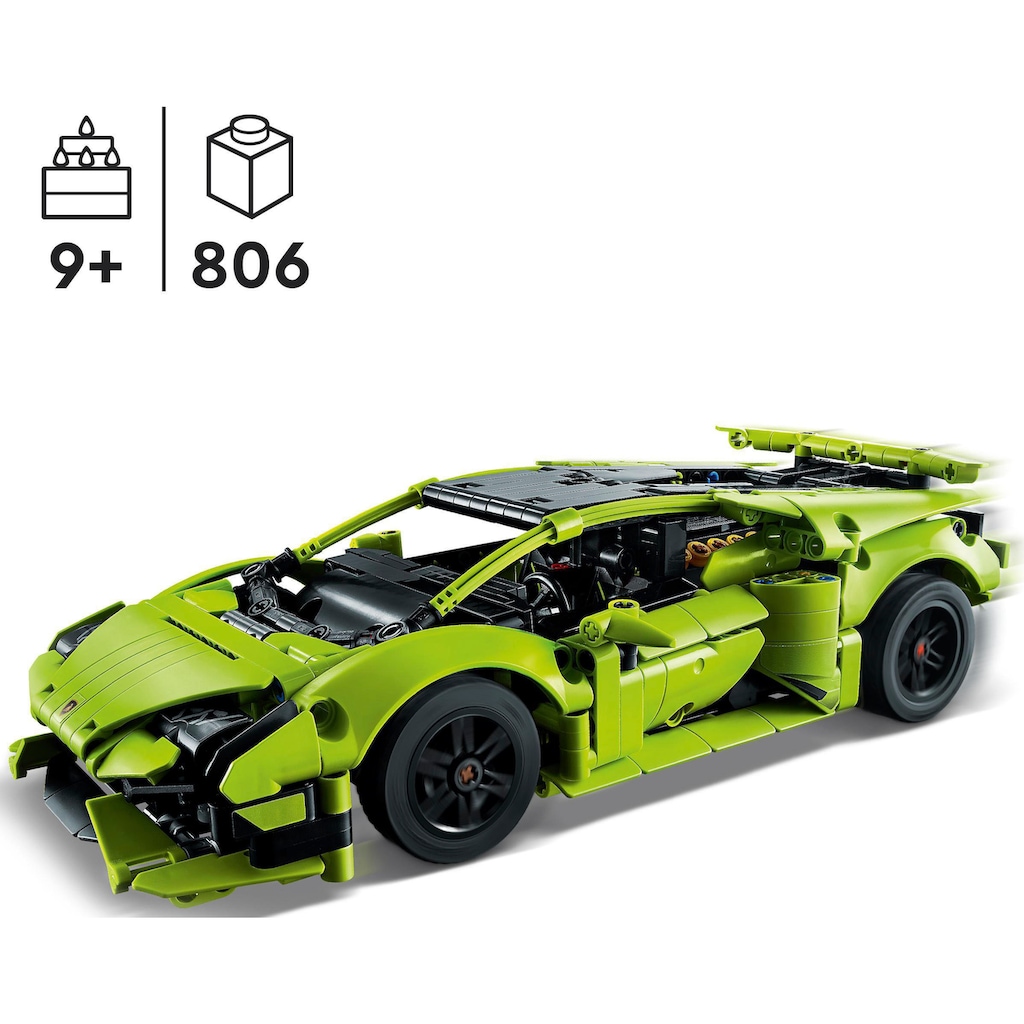 LEGO® Konstruktionsspielsteine »Lamborghini Huracán Tecnica (42161), LEGO® Technic«, (806 St.)