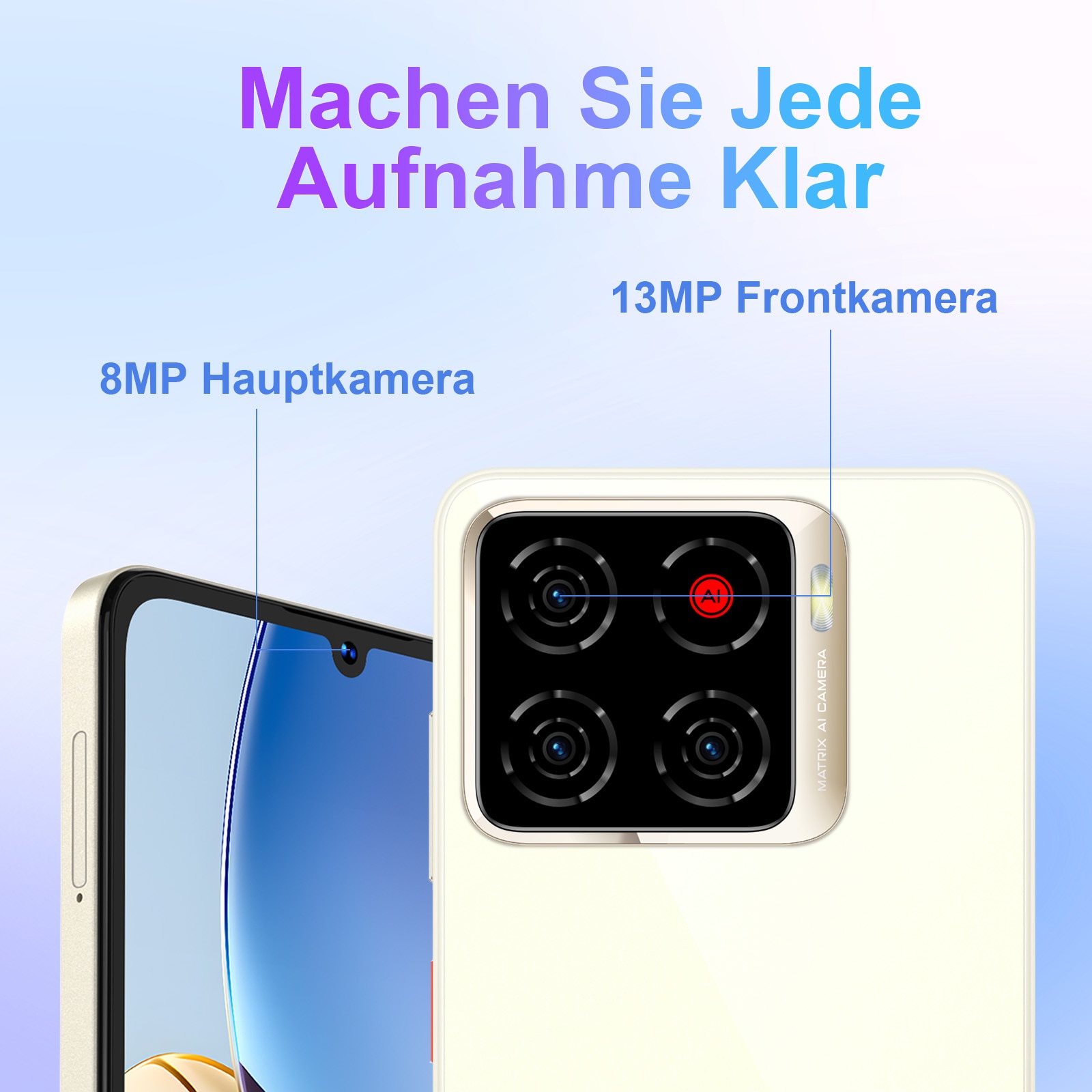 ZTE Smartphone »Blade A56« Floating Gold