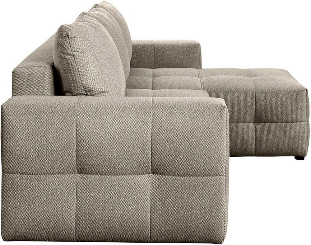 exxpo - sofa fashion Ecksofa Praktische Funktionsecke mit Federkern, Bettfunktion und Stauraum