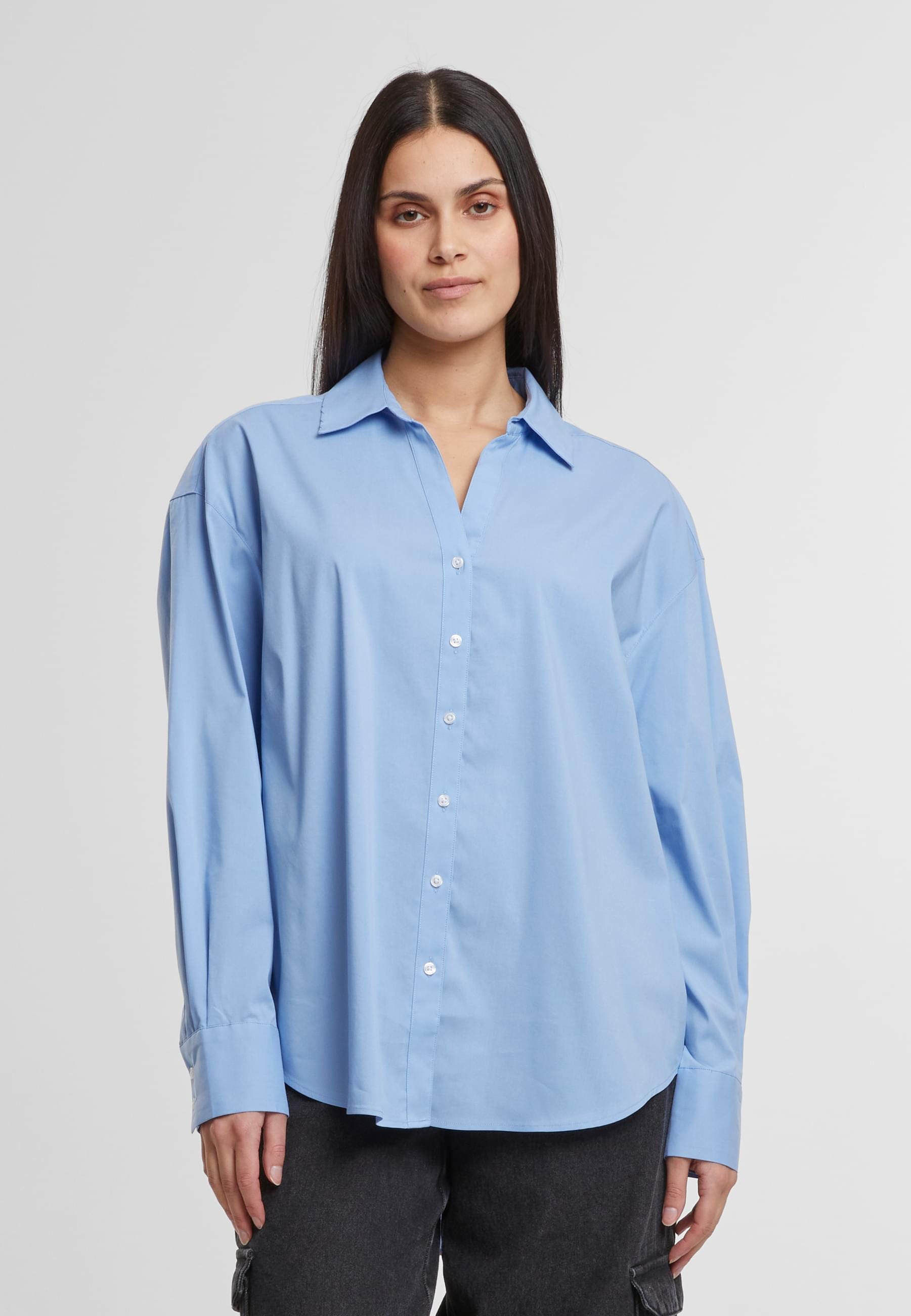 URBAN CLASSICS Klassische Bluse »Urban Classics Ladies Oversized Cotton Blouse«