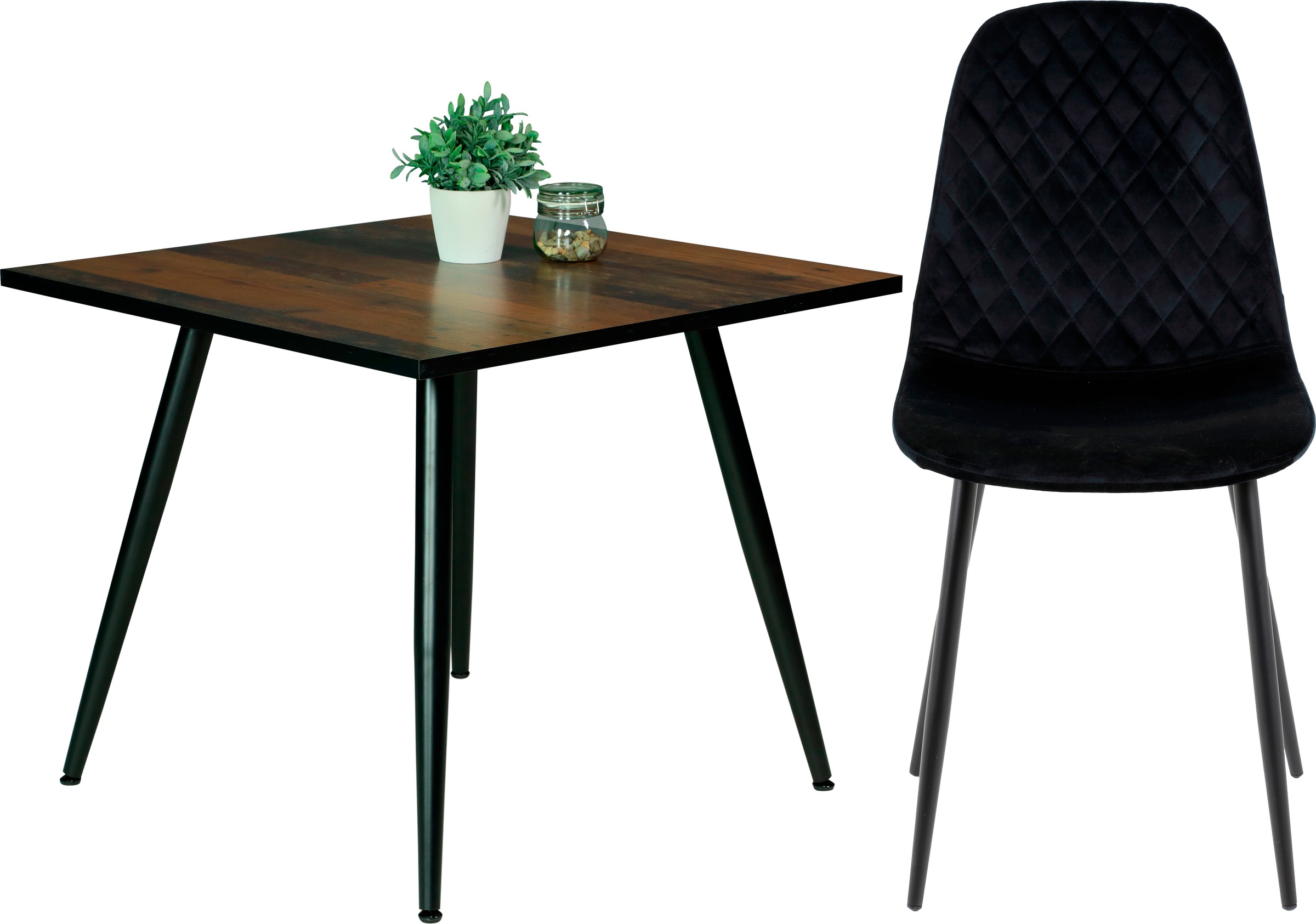 HELA Essgruppe »Mira«, (Set, 5 tlg.), verschiedene Farben/Dekore, Stuhl Sam günstig online kaufen