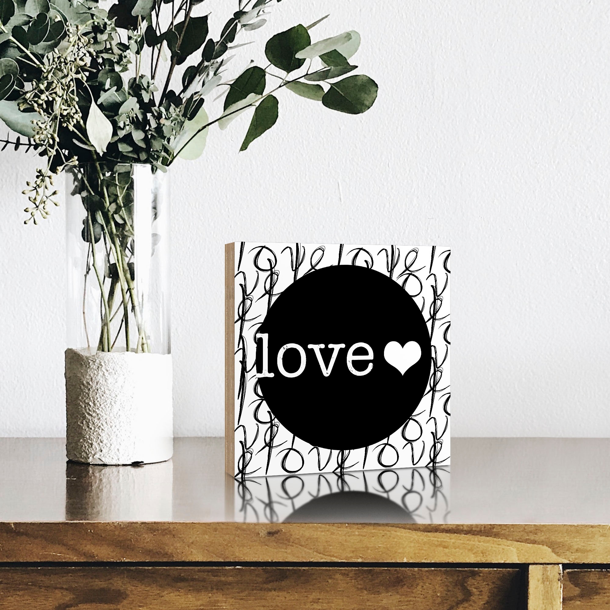 Artland Holzbild »Liebe II«, Sprüche & Texte, (1 St.)