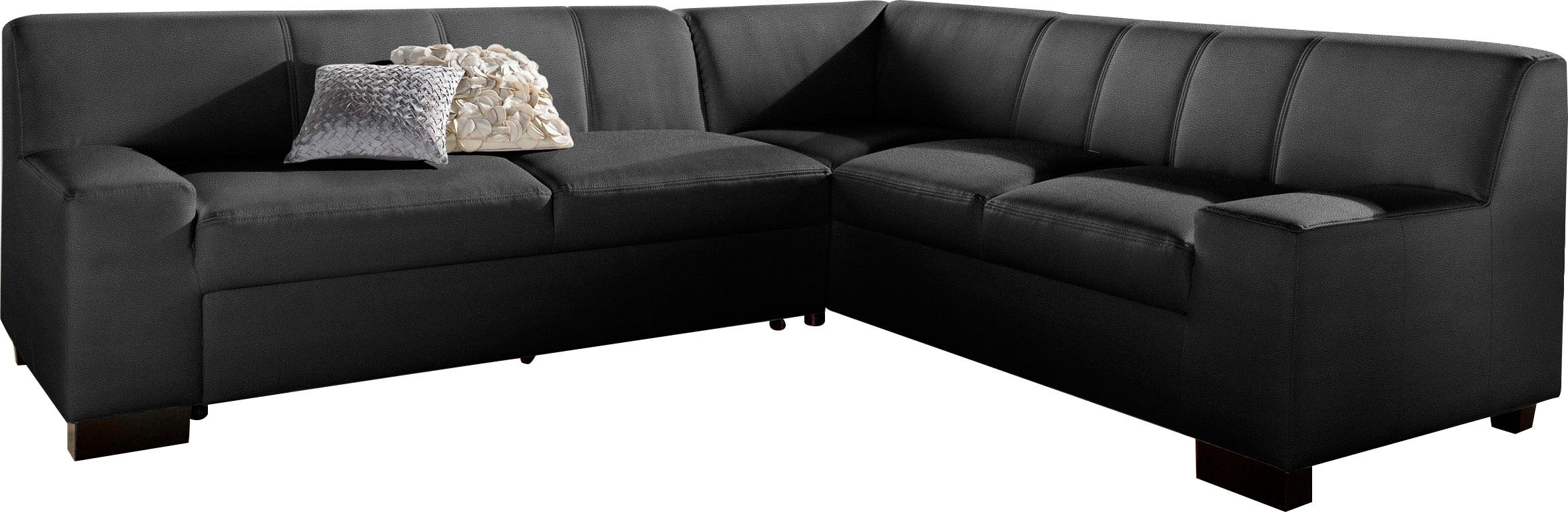 DOMO collection Ecksofa »Norma Top, elegant und modern, flache Armlehnen, L günstig online kaufen
