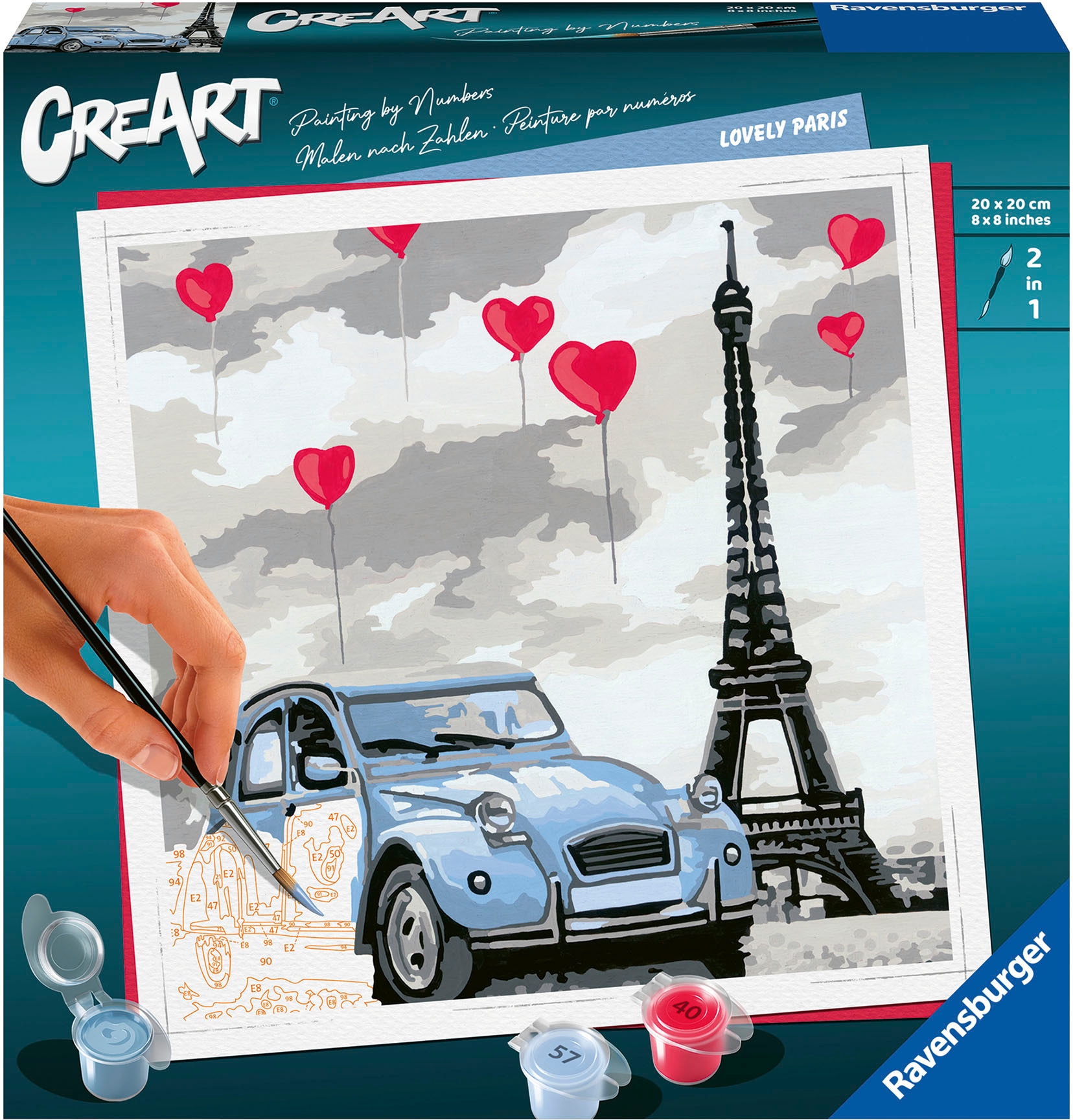 Ravensburger Malen nach Zahlen »CreArt, Lovely Paris«, Made in Europe; FSC® - schützt Wald - weltweit