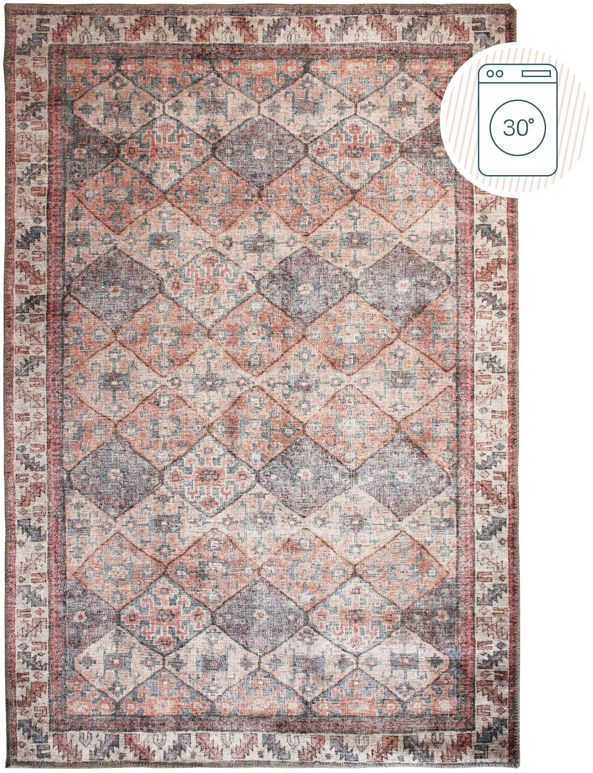 FLAIR RUGS Teppich »Dion«, rechteckig, 4 mm Höhe, Waschbarer Traditioneller günstig online kaufen