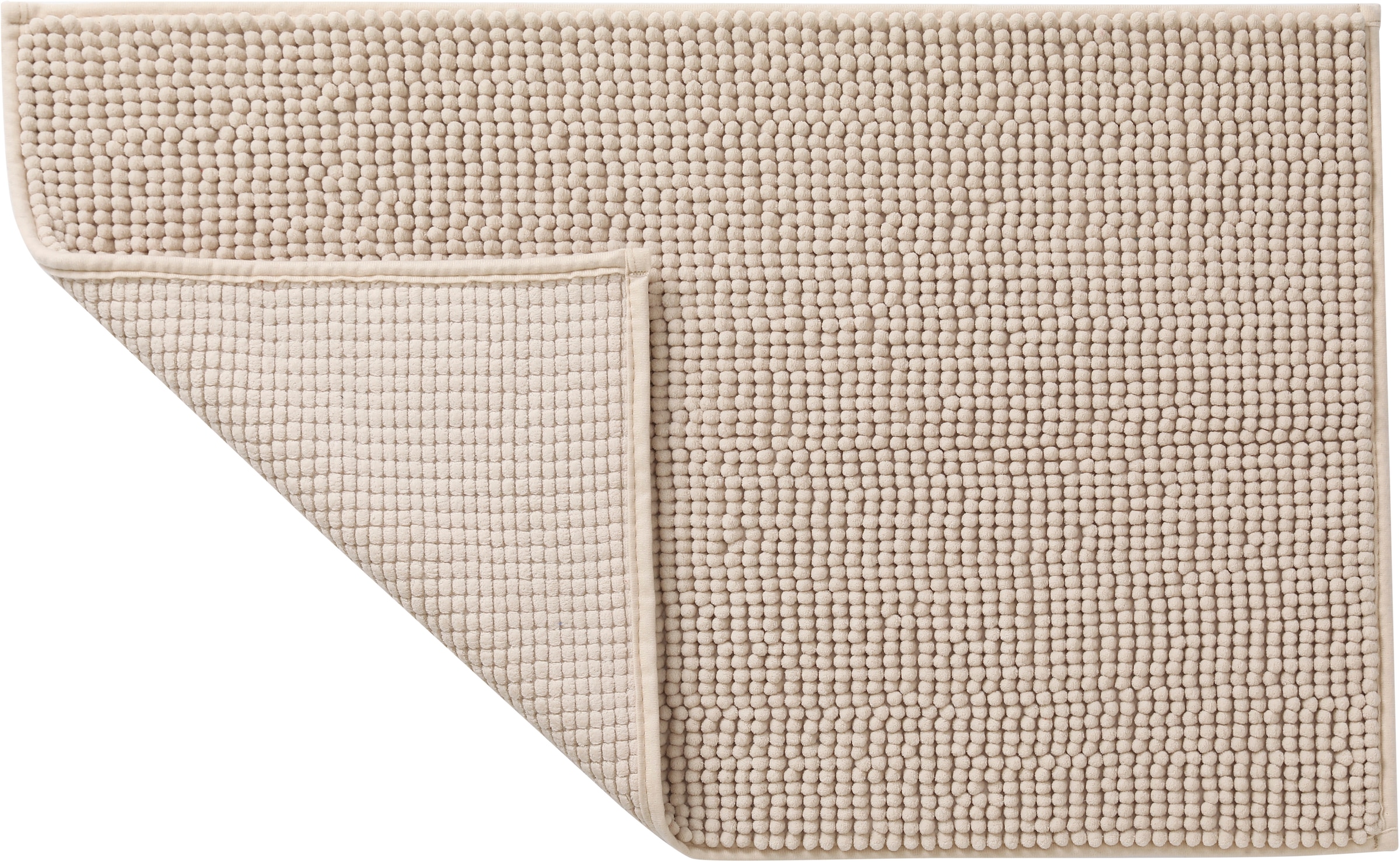my home Badematte »Vanessa Chenille, Badvorleger, Badezimmer Teppich, Duschvorleger«, beidseitig nutzbar-strapazierfähig-fußbodenheizungsgeeignet-schnell trocknend, Uni Farben, besonders weich