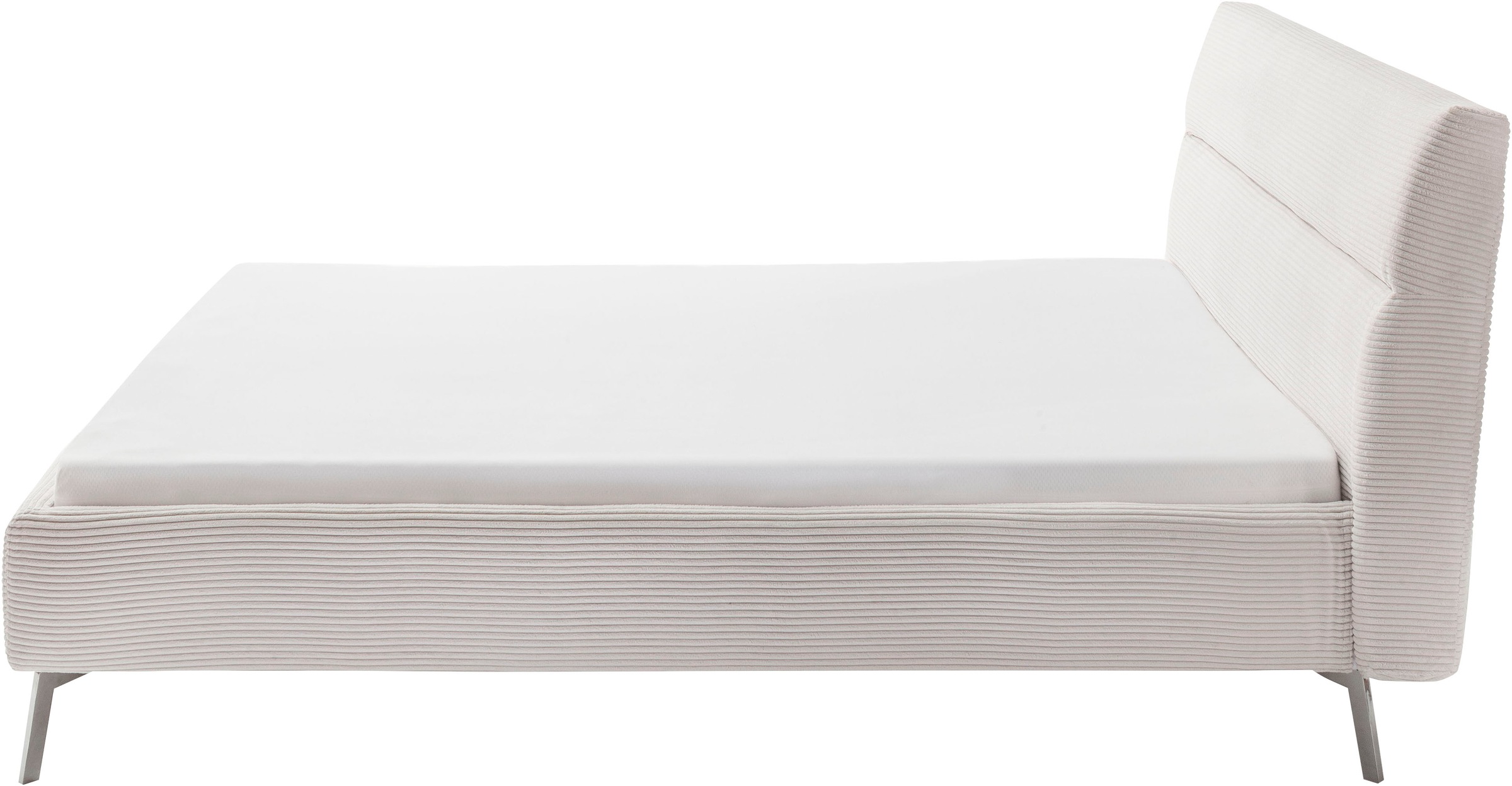 Home affaire Polsterbett »Elvo, weichgepolstertes Kopfteil, wahweise Überlänge, B: 140-200 cm« inkl. 7-fache Einlegetiefenverstellung & saugroboterfreundliche Höhe