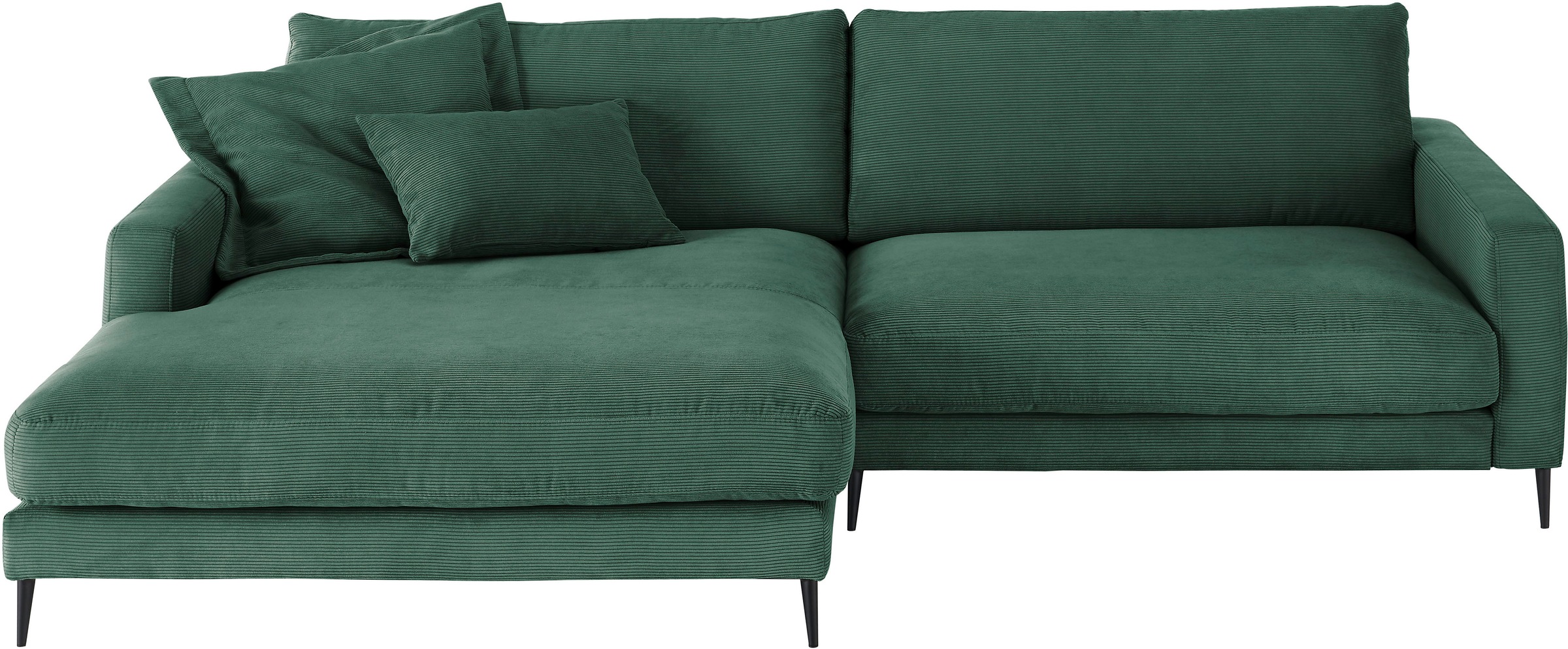 Home affaire Ecksofa »Downtown, B/T/H: 272/190/84 cm L-Form« weicher Sitzko günstig online kaufen