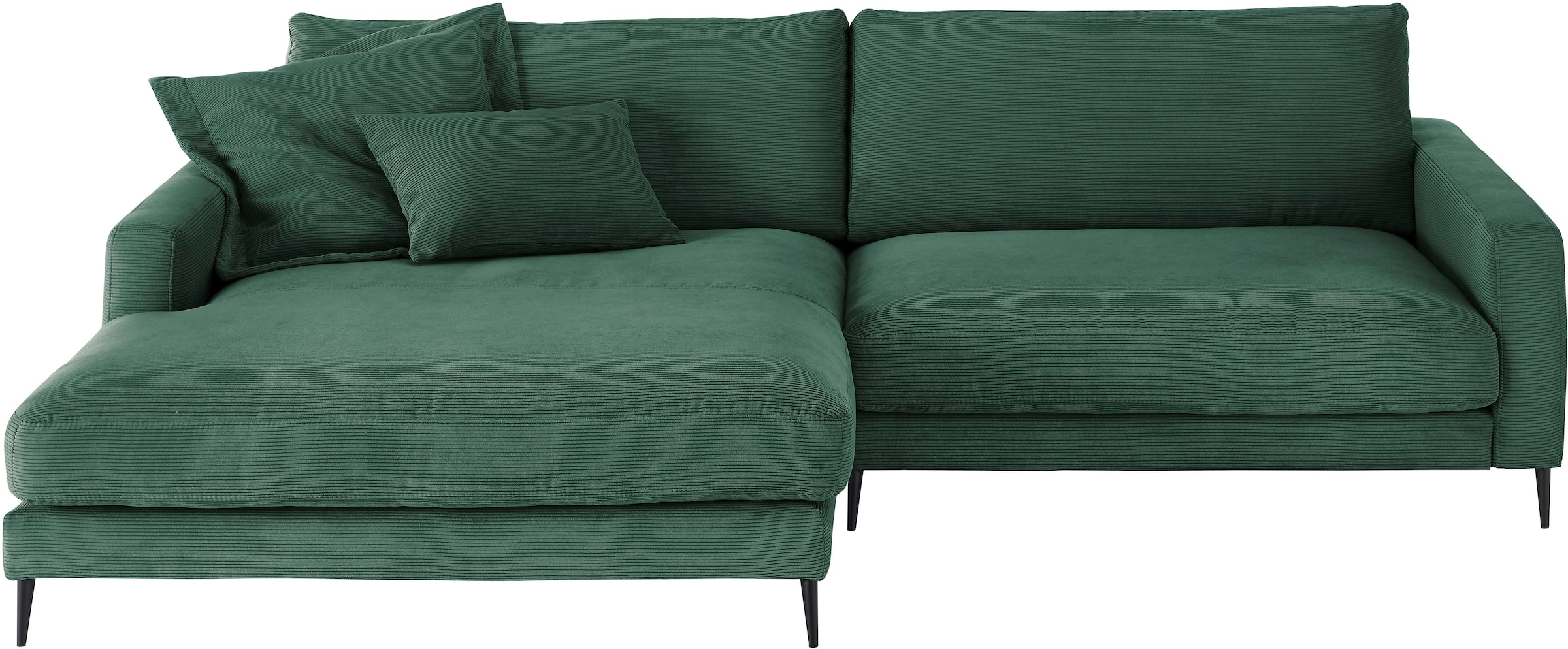 INOSIGN Ecksofa "Downtown, B/T/H: 272/190/84 cm L-Form", weicher Sitzkomfor günstig online kaufen