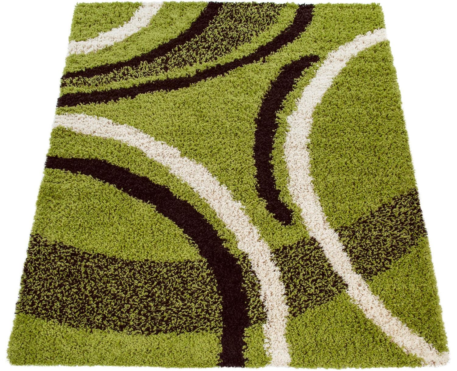 Paco Home Hochflor-Teppich »Mango 301«, rechteckig, 34 mm Höhe, weicher Shaggy, modernes Design, ideal im Wohnzimmer & Schlafzimmer