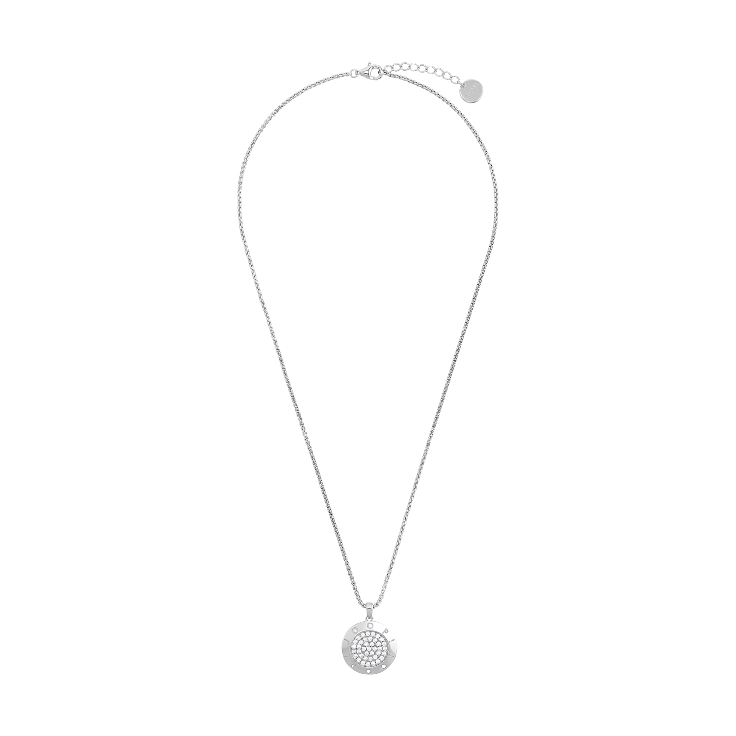 JOOP! Kette mit Anhänger »Kreis, 2039692«, mit Zirkonia (synth.)