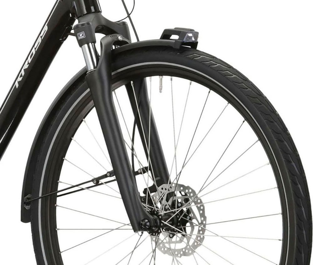 Kross »E-Citybike Sentio Hybrid 5.0 28 Zoll schwarz - Shimano Mittelmotor« 7 Gang Shimano NEXUS Schaltwerk Nabenschaltung Mittelmotor 250 W SHIMANO 36 V/250 W, Mittelmotor DU-E500