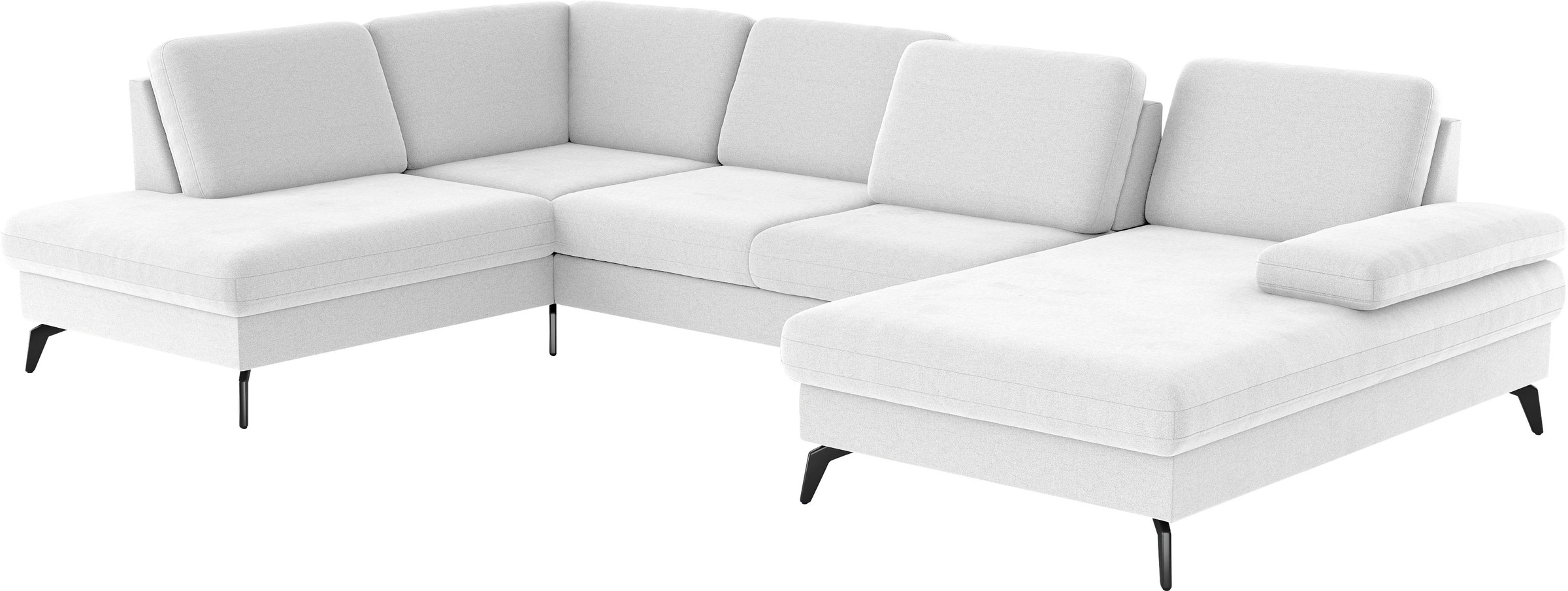 sit&more Wohnlandschaft »Morris U-Form, inkl. Sitztiefenverstellung«, wahlweise mit Armteilverstellung, Bettfunktion & Bettkasten
