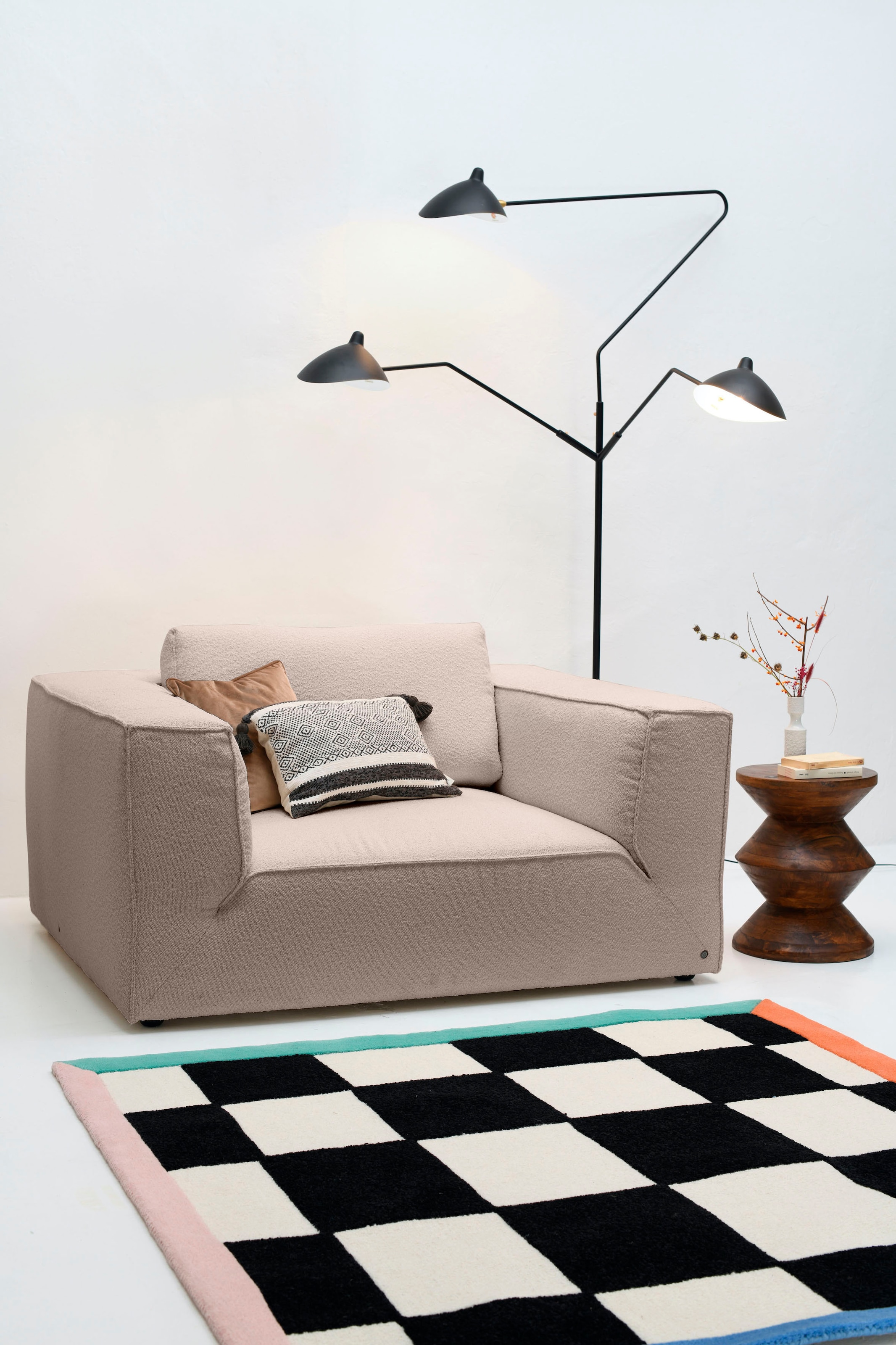 TOM TAILOR HOME Loveseat »BIG CUBE STYLE«, mit bequemen Stegkissen, extra g günstig online kaufen