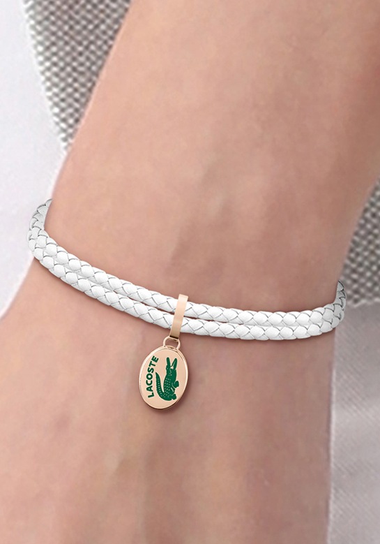 Lacoste Armband »Schmuck Edelstahl Armschmuck Lederarmband SNEAK«