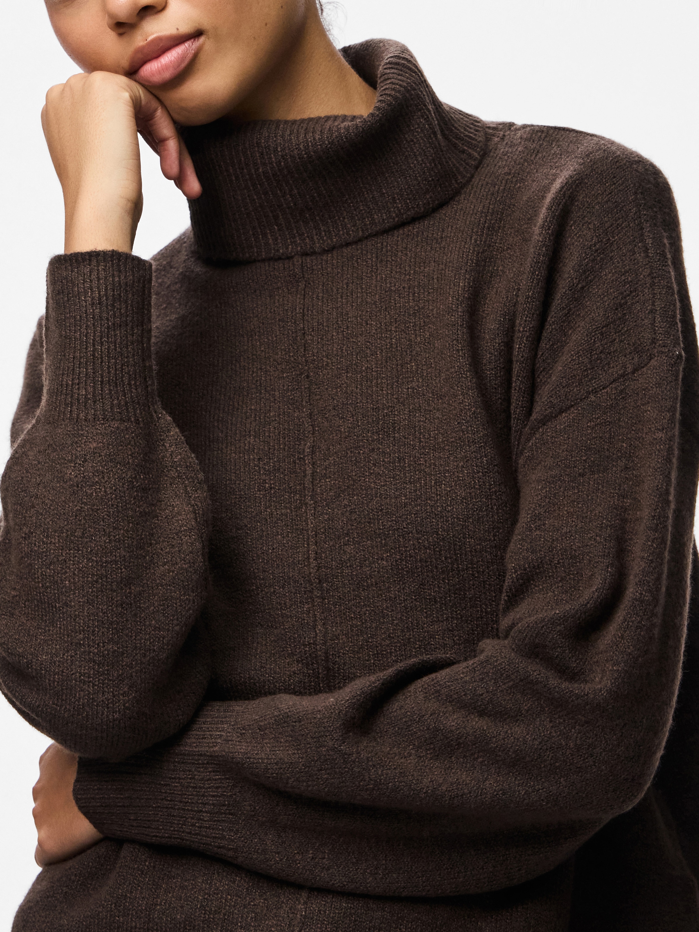 pieces Rollkragenpullover »PCMALOU LS ROLLNECK KNIT NOOS BC«
