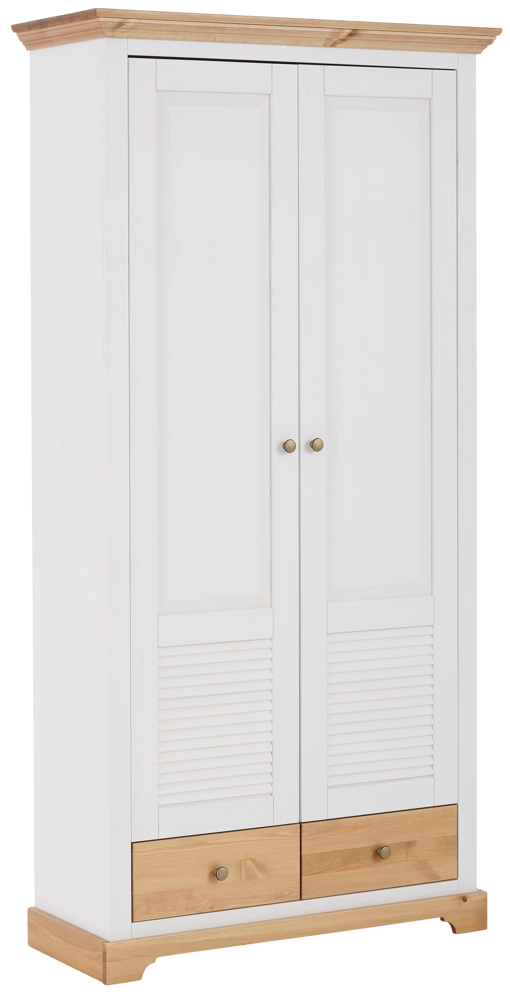 Home affaire Garderobenschrank "Ayanna", Breite 94 cm, 2-türig, aus massive günstig online kaufen