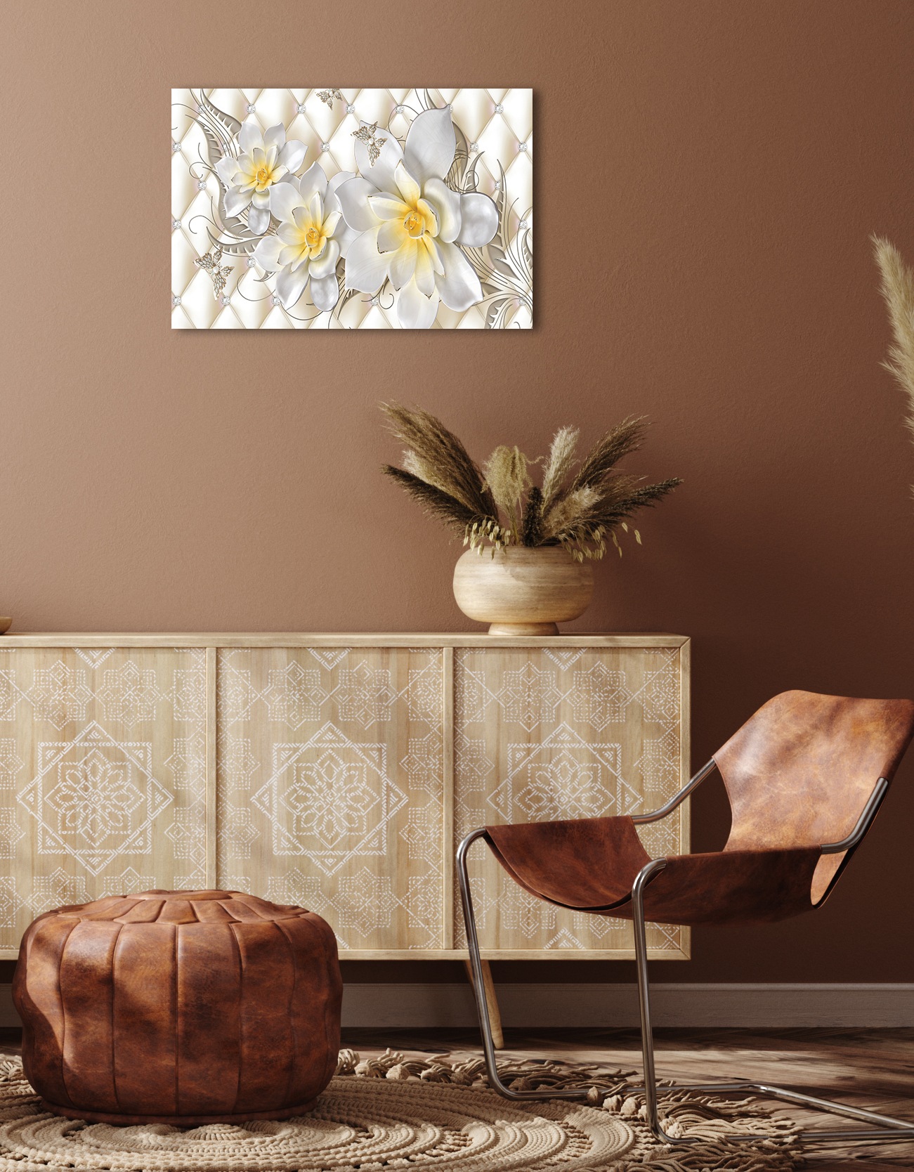 queence Leinwandbild »Mimi«, Blumen-Blumenbilder-Kunst-Spa-Flower, (1 St.), günstig online kaufen