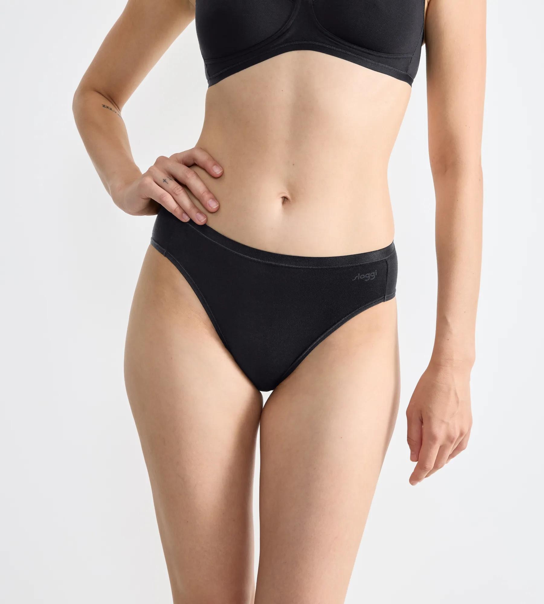 sloggi Tai-Slip »GO Daily Cotton« Glanz-Effekt Details, hoher Beinausschnitt, weich, elastisch