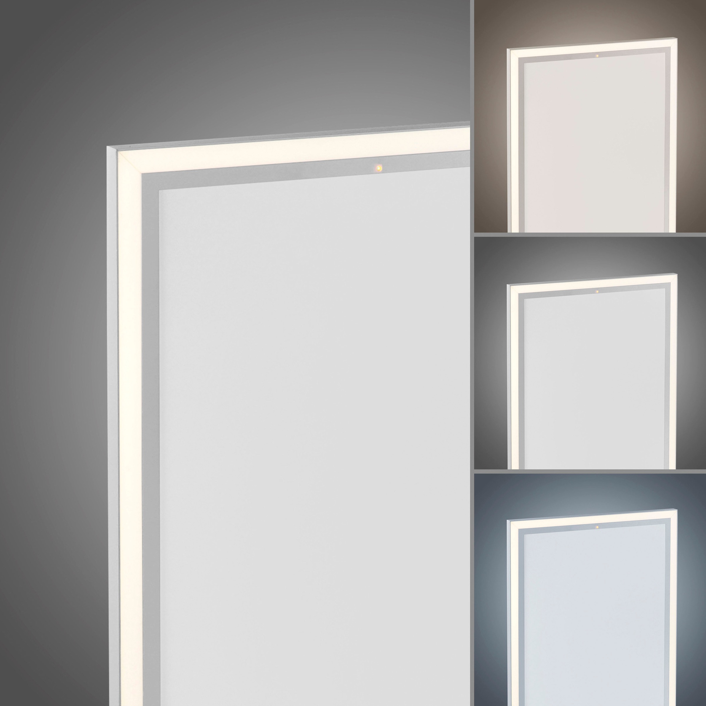 JUST LIGHT Deckenleuchte »BEROA«, 1 flammig, Leuchtmittel LED-Board | LED fest integriert, Deckenpanel mit IR-Heizung 800W, Funk Fernbed., Funkthermostat