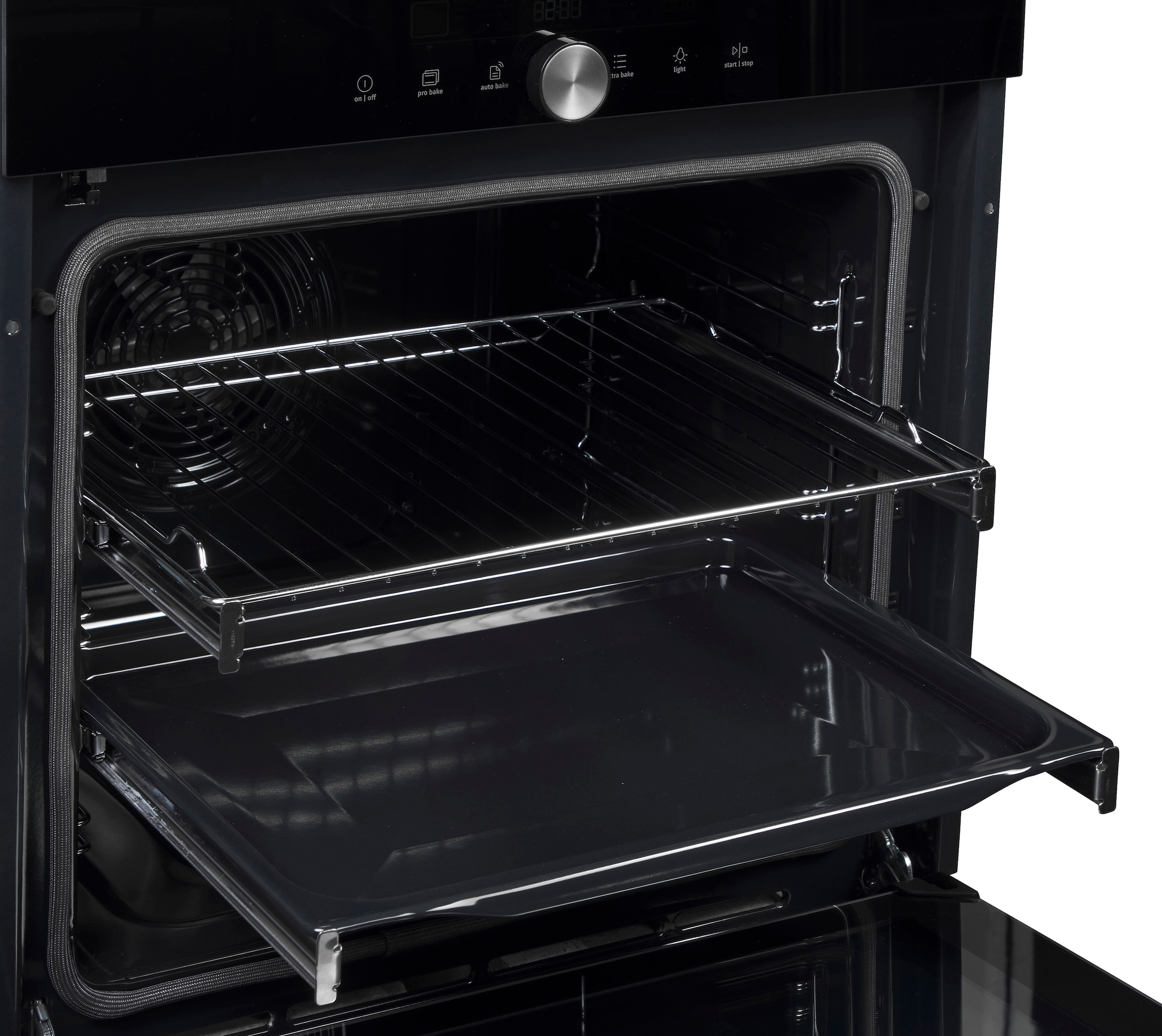 GORENJE Pyrolyse Backofen  »BPS 6747 A09DBGOT«, mit 2-fach-Teleskopauszug, Pyrolyse-Selbstreinigung, Black Design; AirFry-Funktion