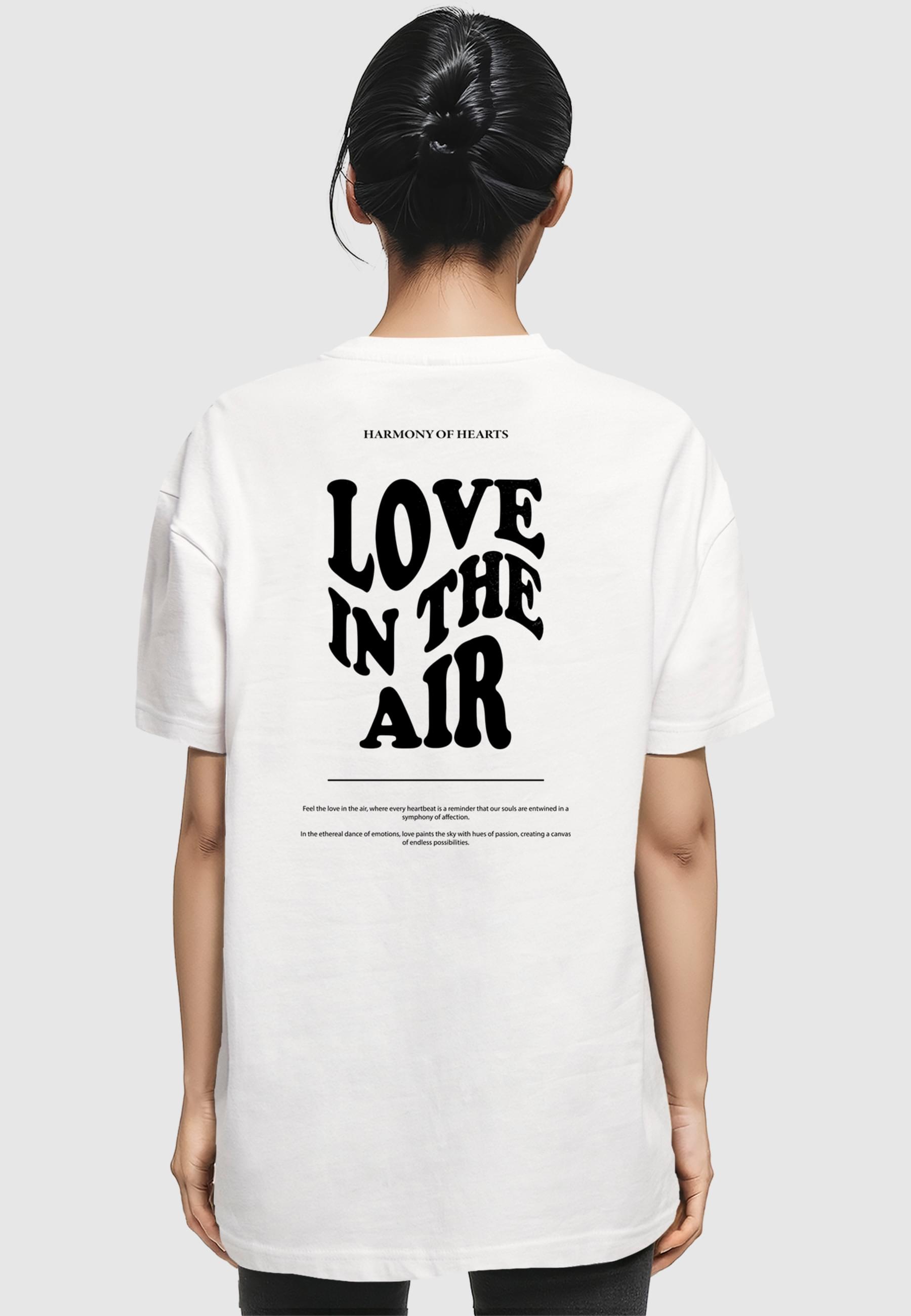 Merchcode T-Shirt »Merchcode Damen Ladies Love In The Air Oversized Boyfriend Tee« 1 Stk.