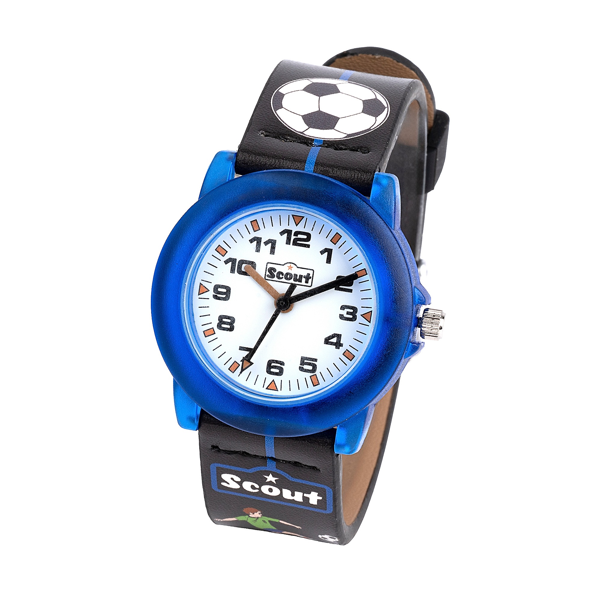 Scout Quarzuhr »Crystal« Armbanduhr, Kinderuhr, Junge, Fußball, Geschenk