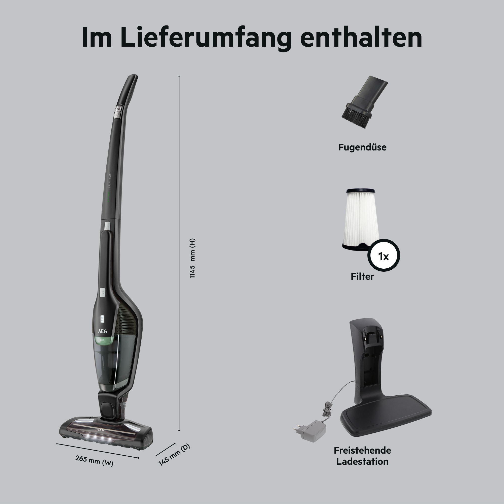 AEG Akku-Hand-und Stielstaubsauger »CX7-2-45MÖ« Flexible 2in1 Funktion, mit Bürstenreinigungsfunktion