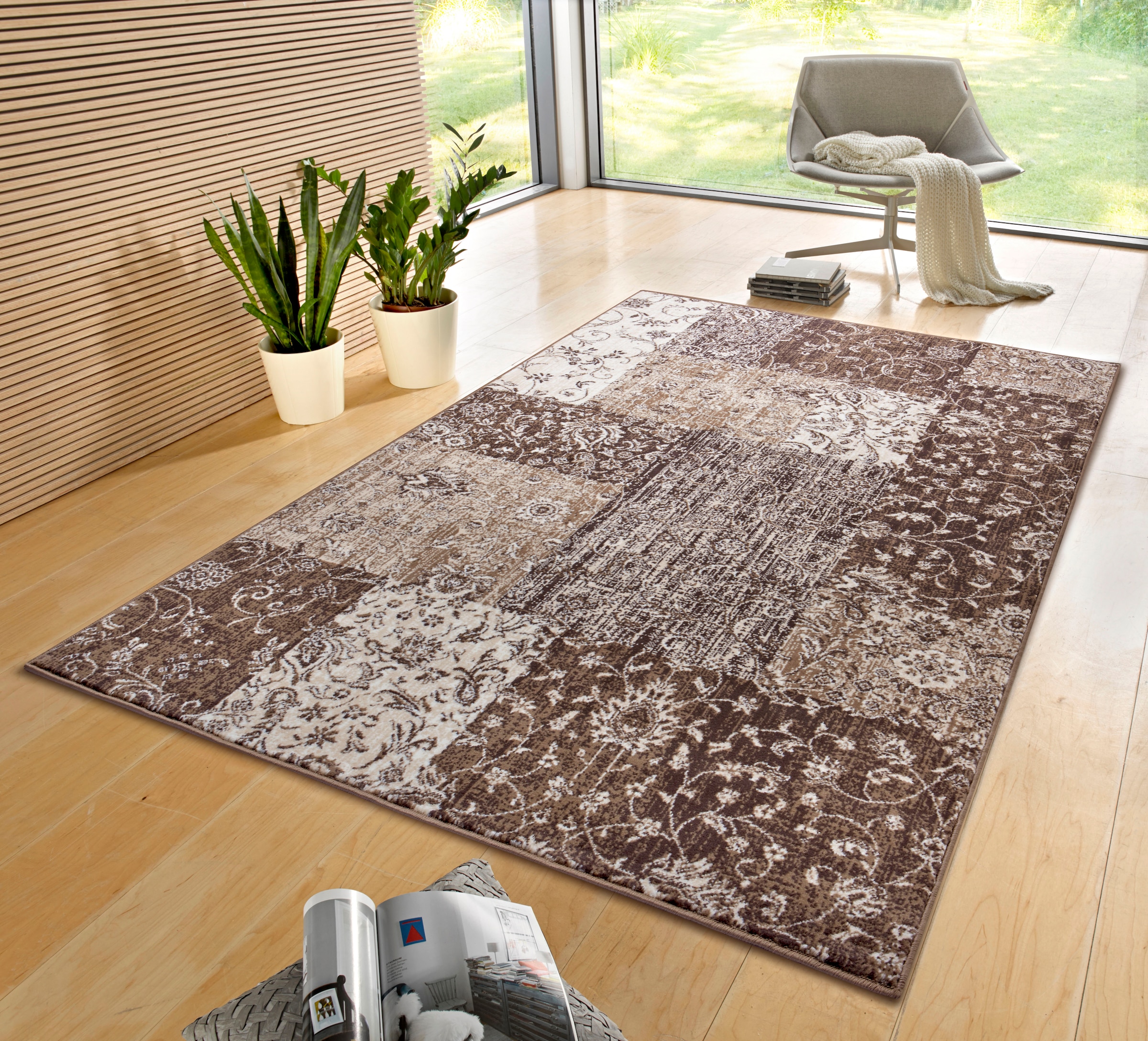 HANSE Home Teppich »Kirie«, rechteckig, 9 mm Höhe, Patchwork, Kurzflor, Tep günstig online kaufen