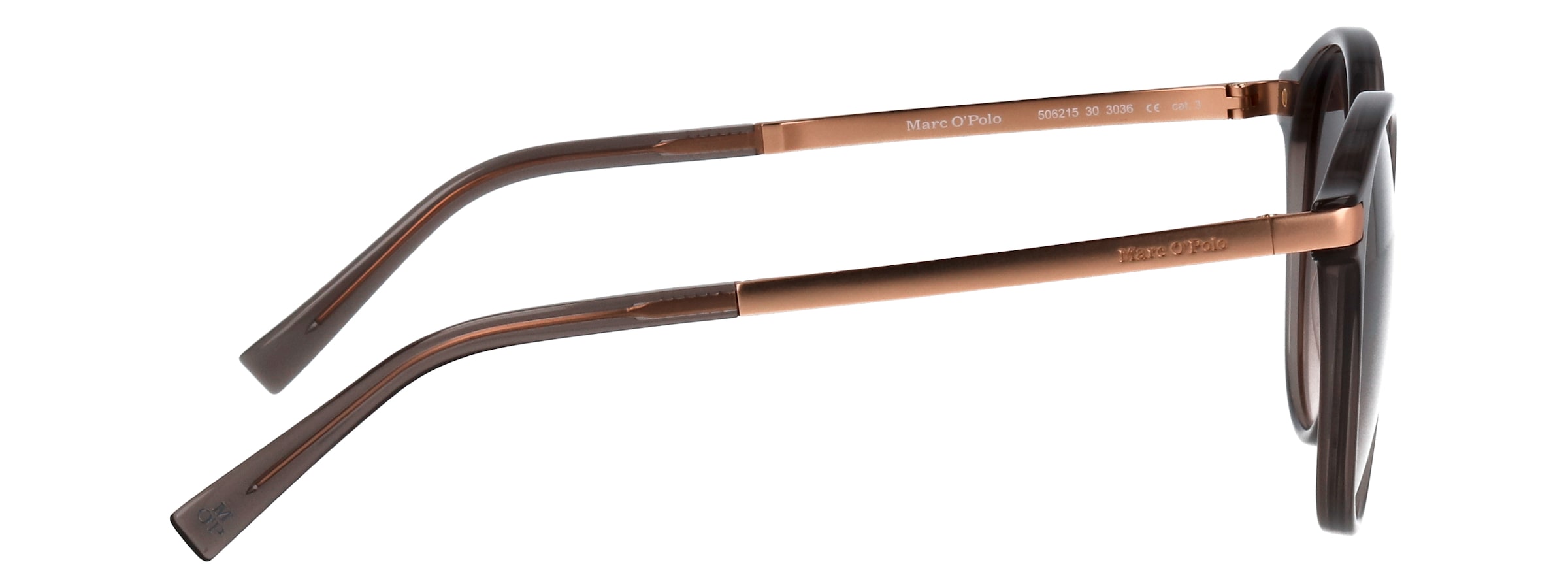 Marc O'Polo Sonnenbrille »506215«, Form Rund, Logoschriftzug auf Bügel und Glas, Polyamid UV 400
