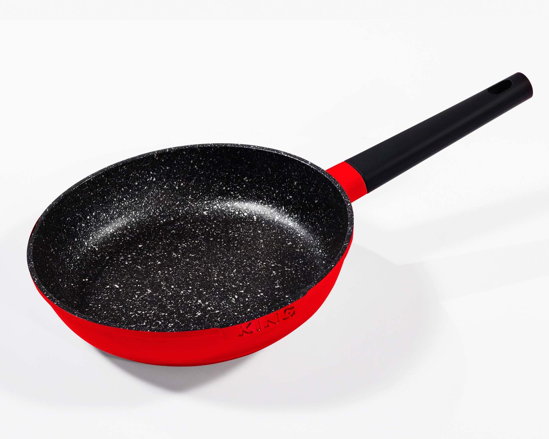 KING Pfannen-Set »Shine Red« Aluminiumguss Set, je 1 Bratpfanne Ø 20/24/28 günstig online kaufen