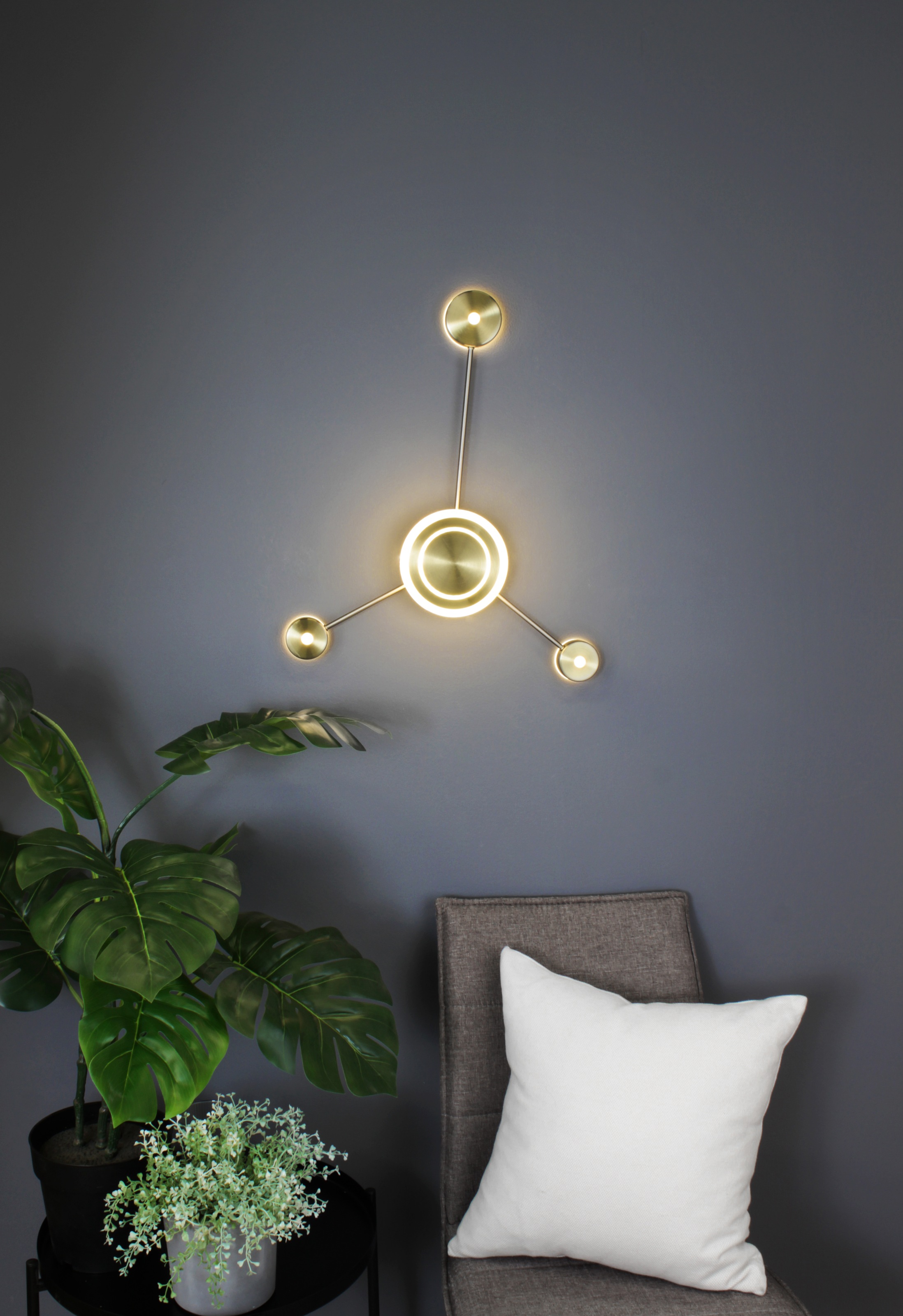 ECO-LIGHT LED Wandleuchte »LED-Wandleuchte SOLAR«, 4 flammig, Leuchtmittel LED-Board | LED fest integriert