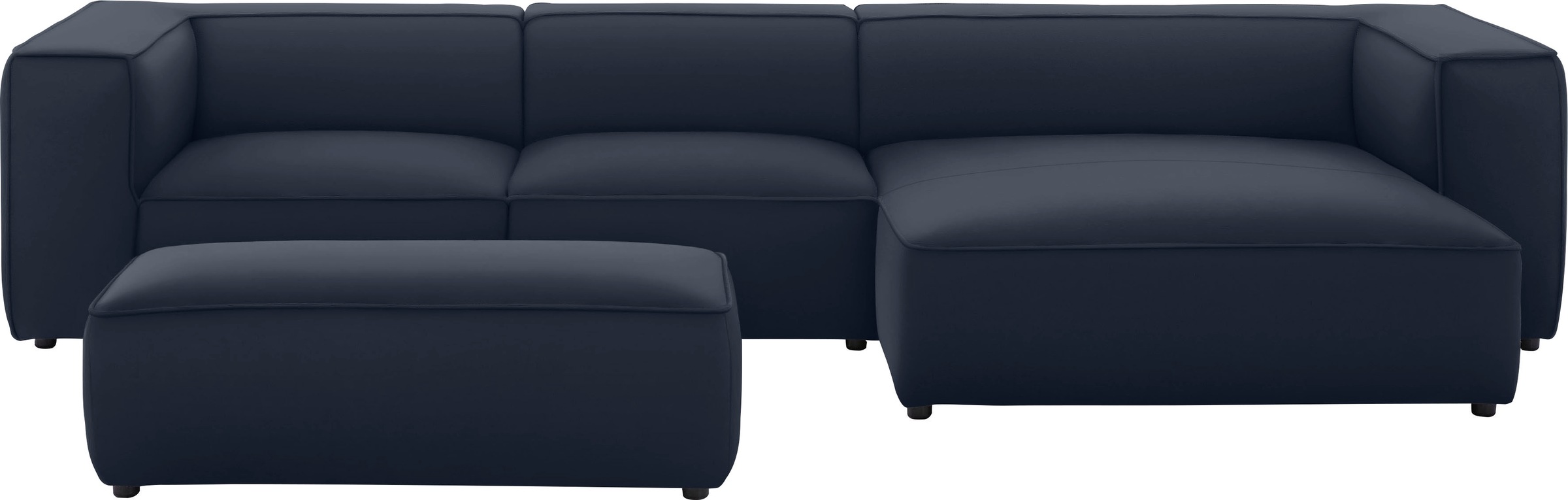 W.SCHILLIG Ecksofa »around-the-block«, mit eleganter Biese, mit Federkern, Breite 341 cm